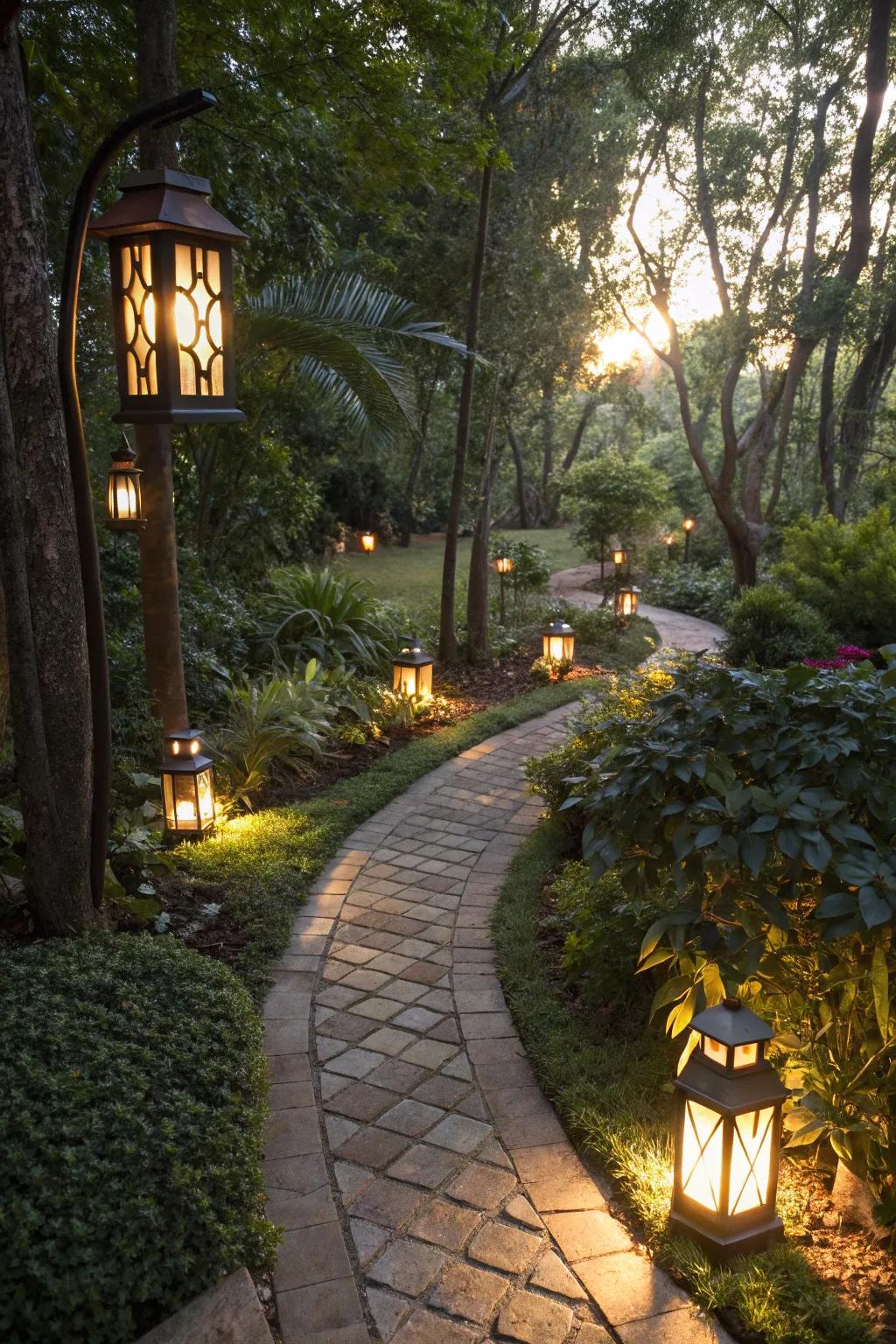 Outdoor lighting transforms your garden into an enchanting space once the sun sets.