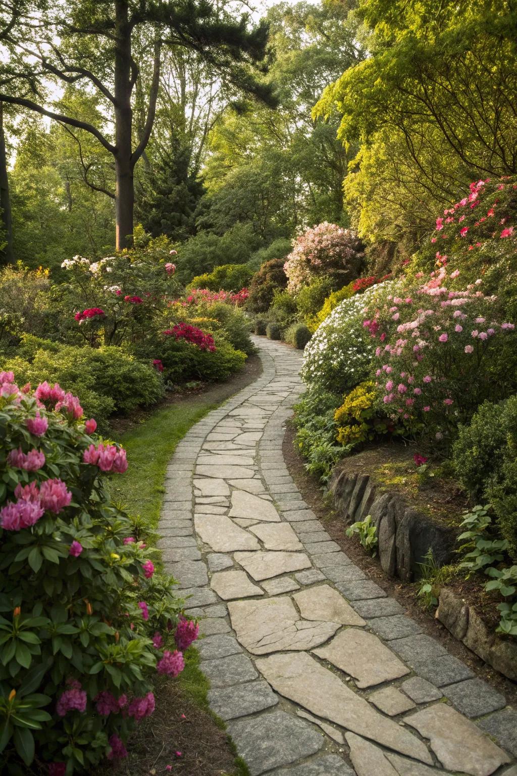 Charm your garden with thoughtfully designed trails and walkways.