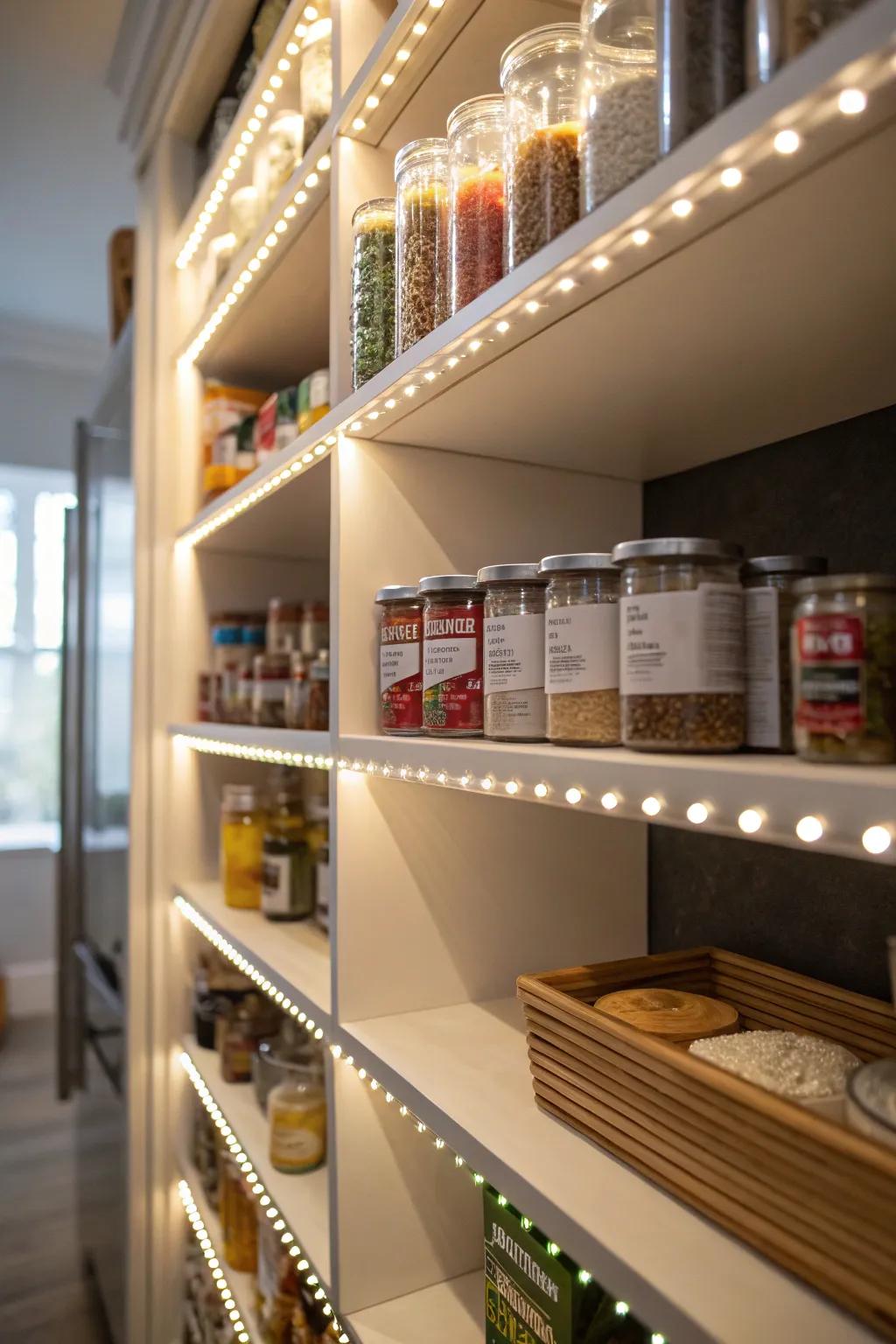 Lumi-Strips offer delicate and effective lighting.