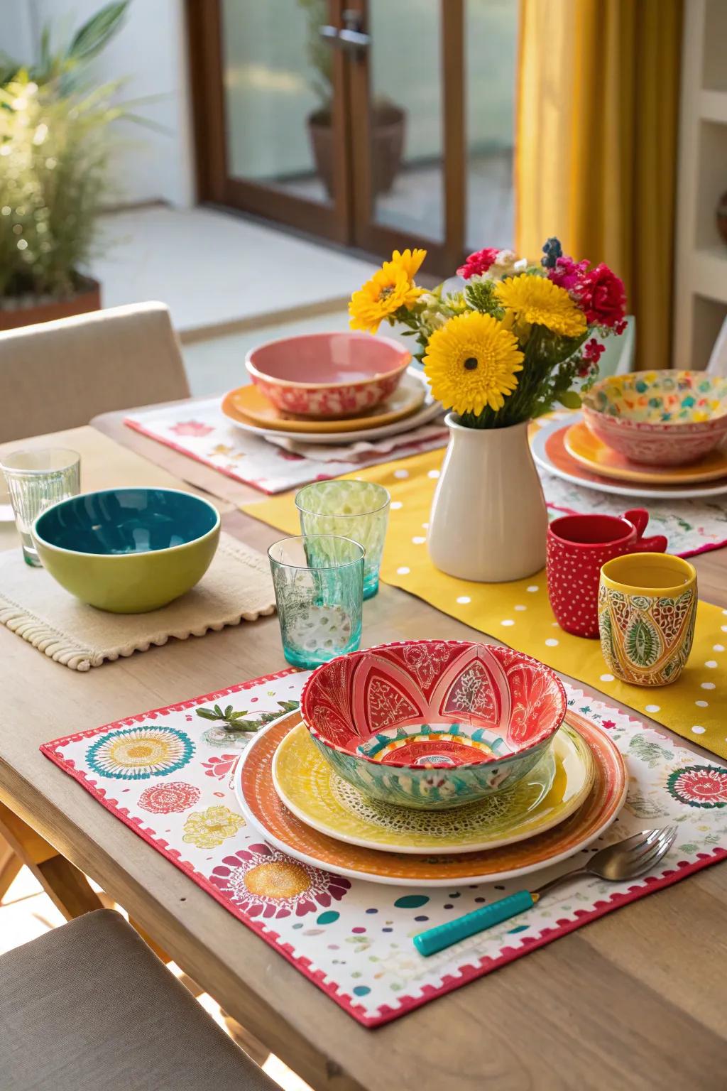 Bright and colorful designs will surely make your mealtime fun and exciting.