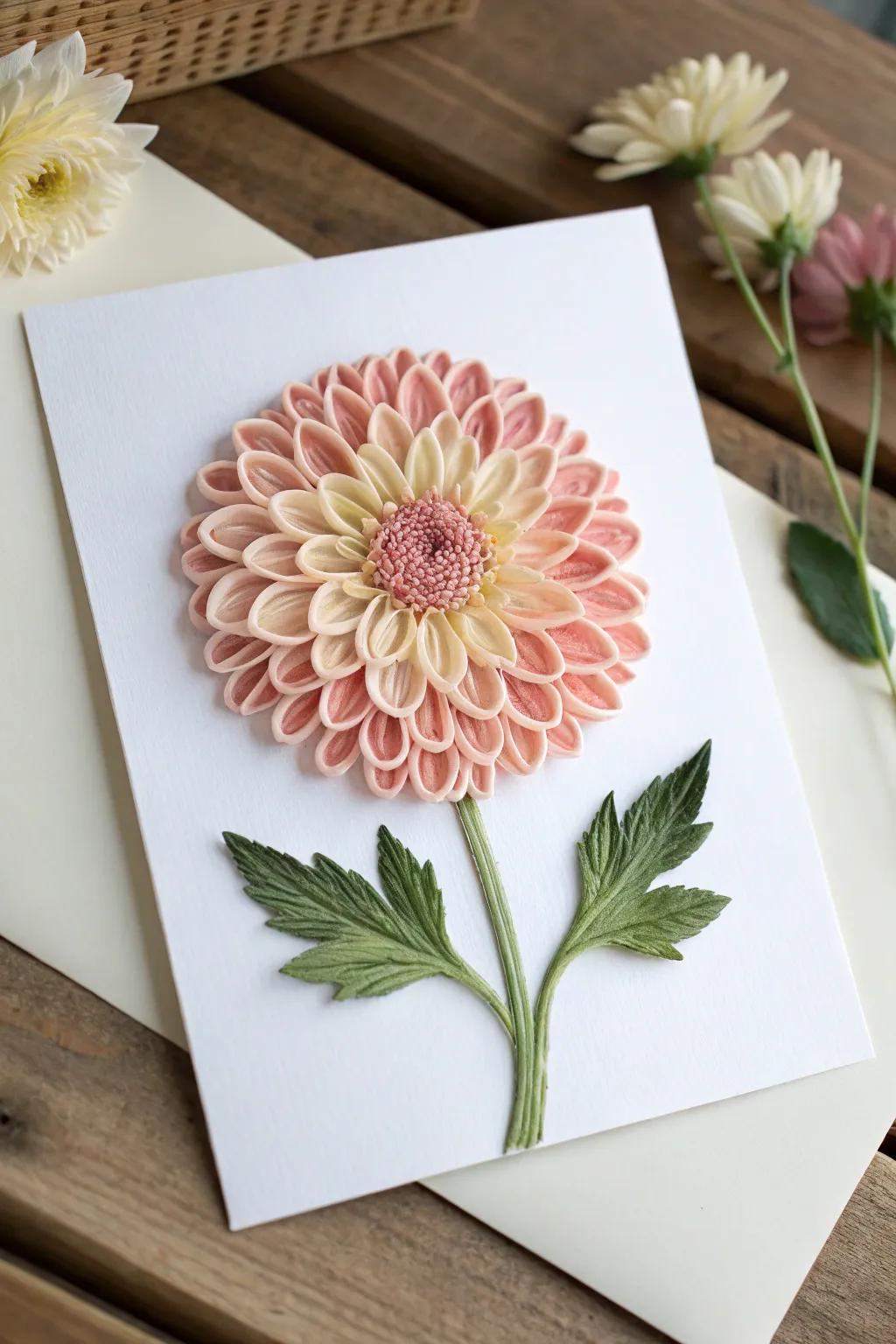 Craft a timeless Mother's Day card with noodle art&mdash;where simplicity meets nostalgia in a beautiful bloom.
