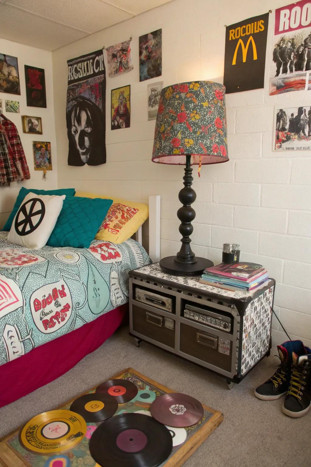 Bring in a distinctive touch through DIY decorations that mirror your rebellious attitude.