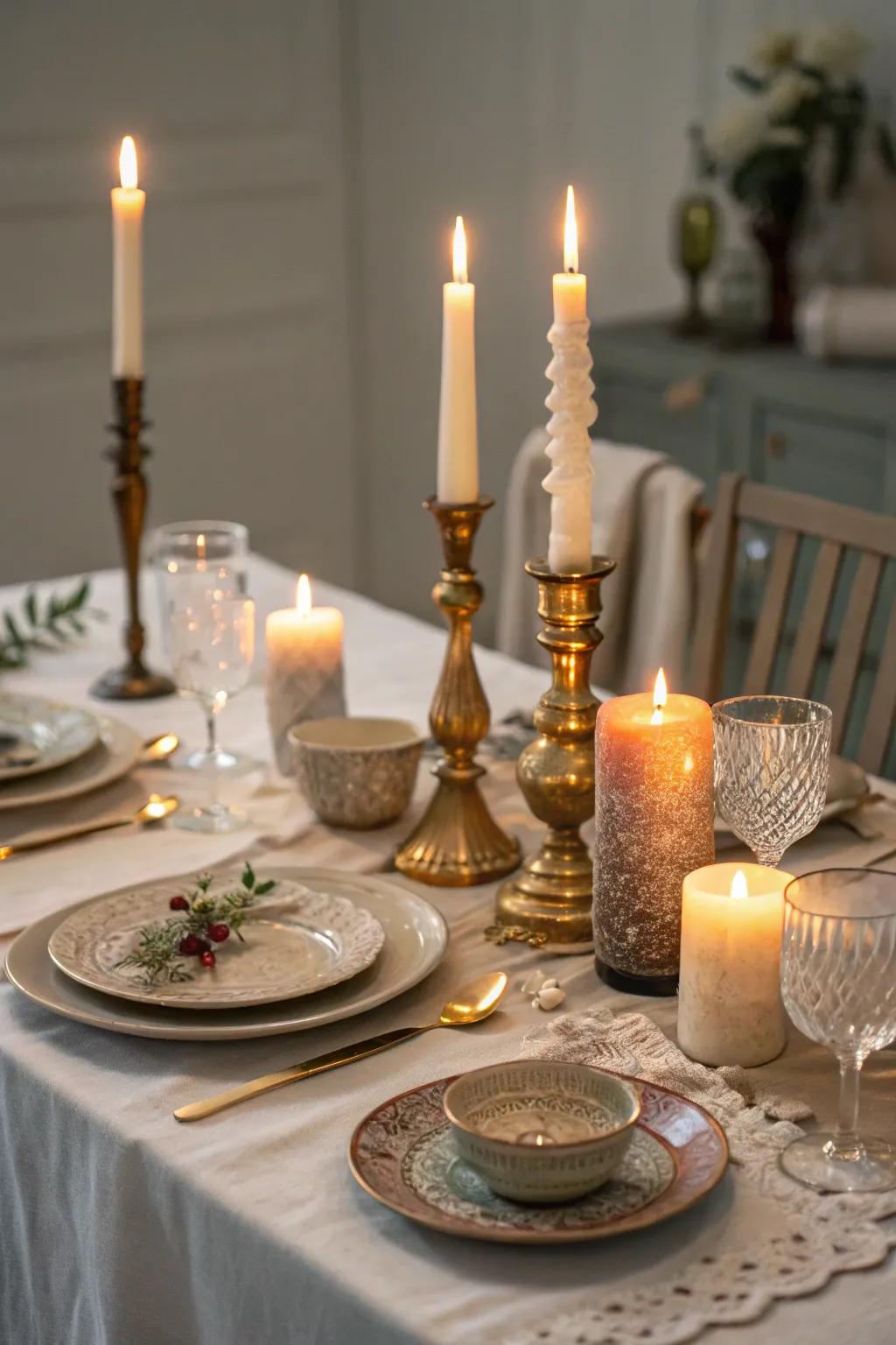 Light stands deliver a cozy and enchanting ambiance for nighttime events.