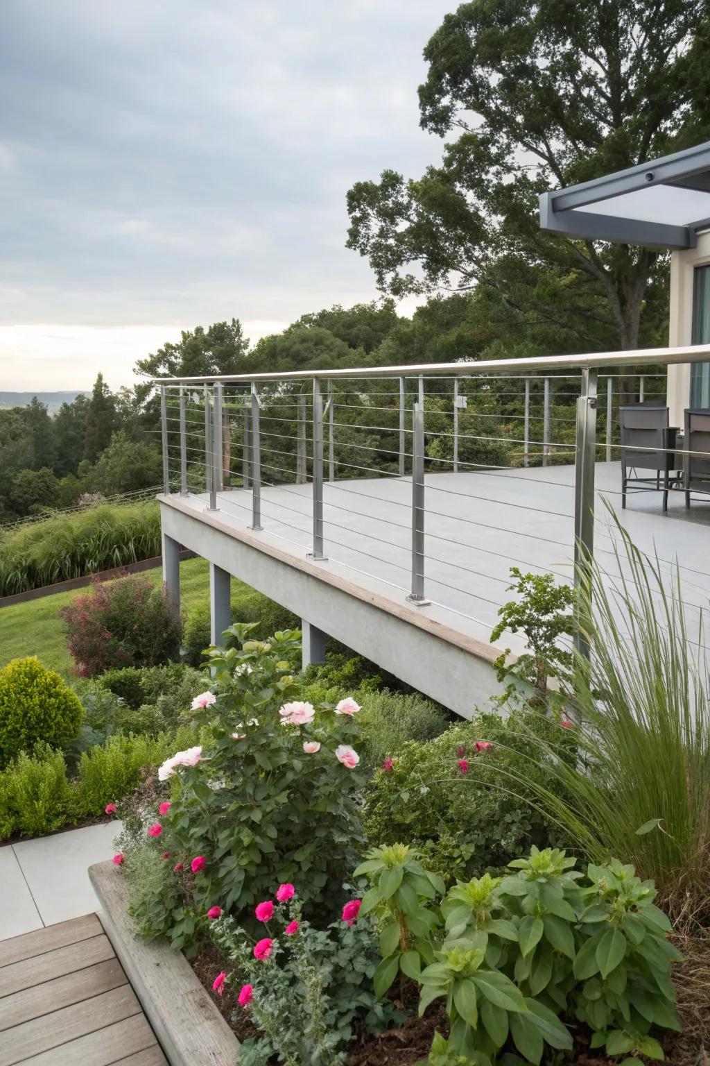 Bring an element of sophistication with decorative deck railings.
