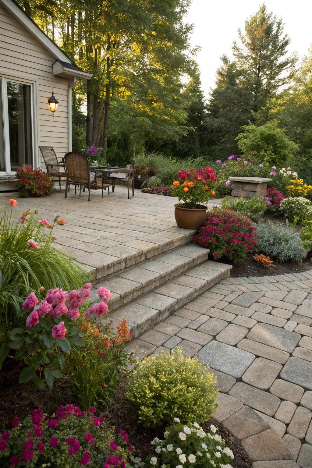 Greenery gives a touch of nature.