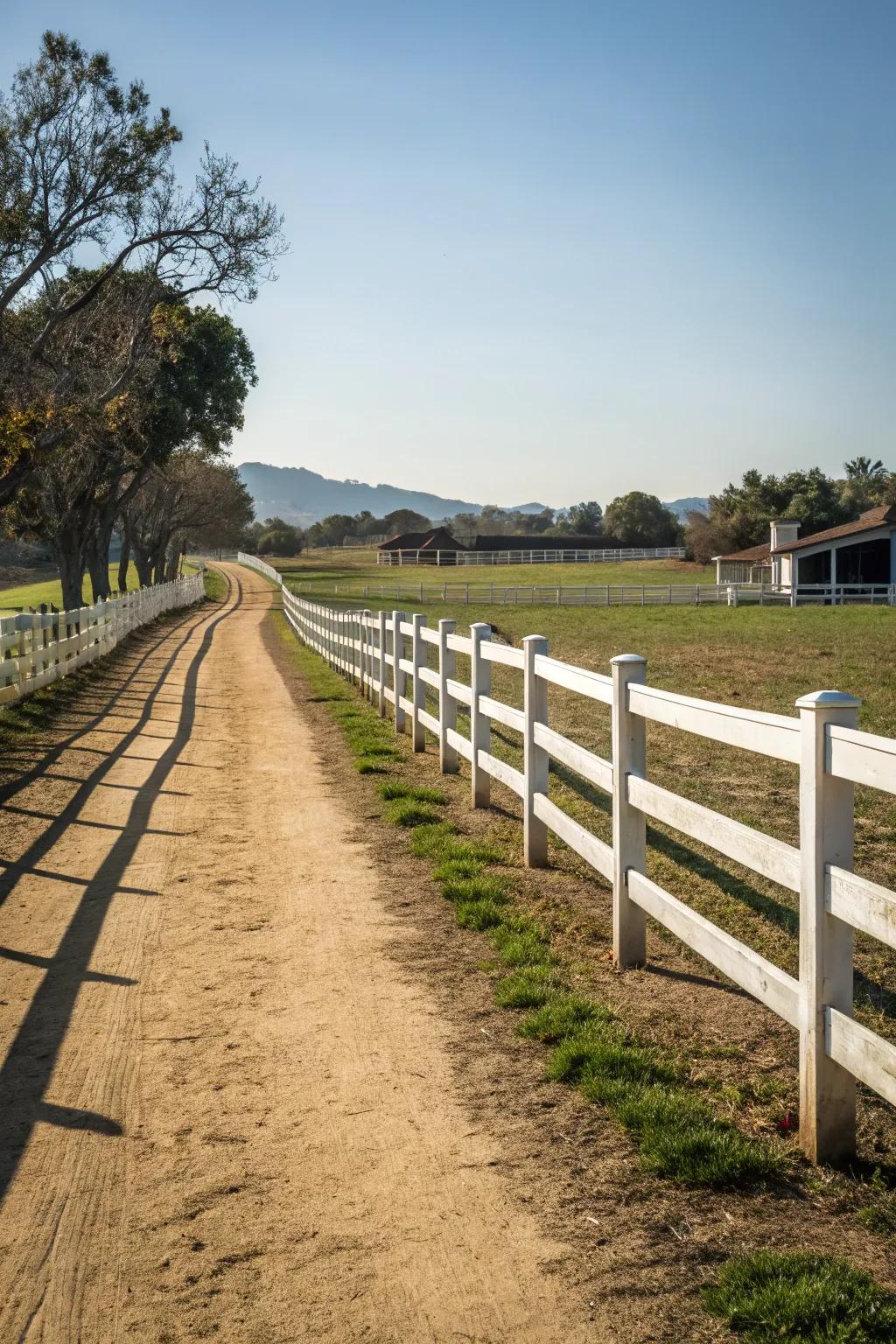 A traditional post and beam design enhances a rustic pathway.