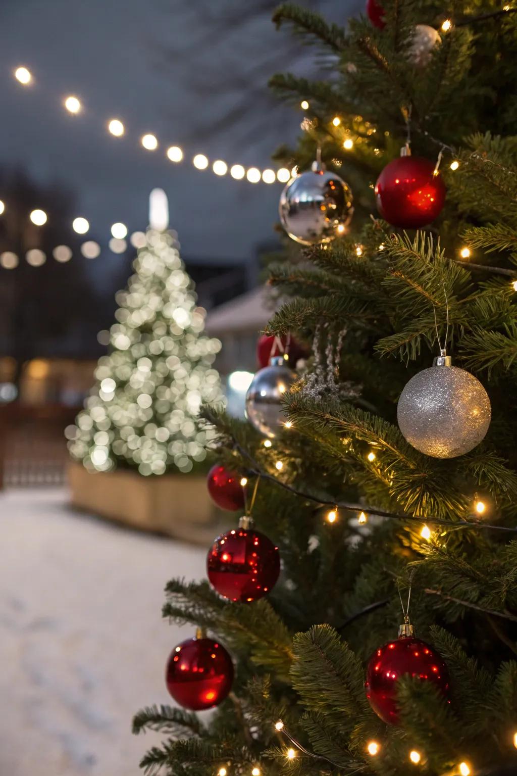 Ivory illumination imparts an enchanting radiance to your joyous tree.