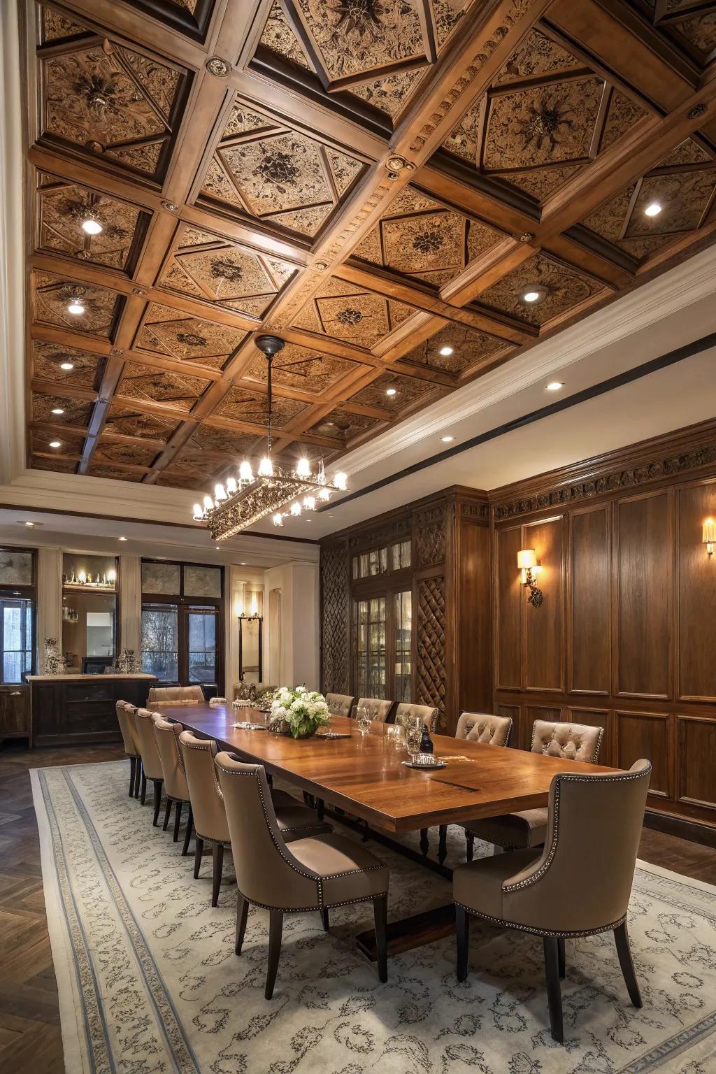 Enhance your space with eye-catching ceiling designs.