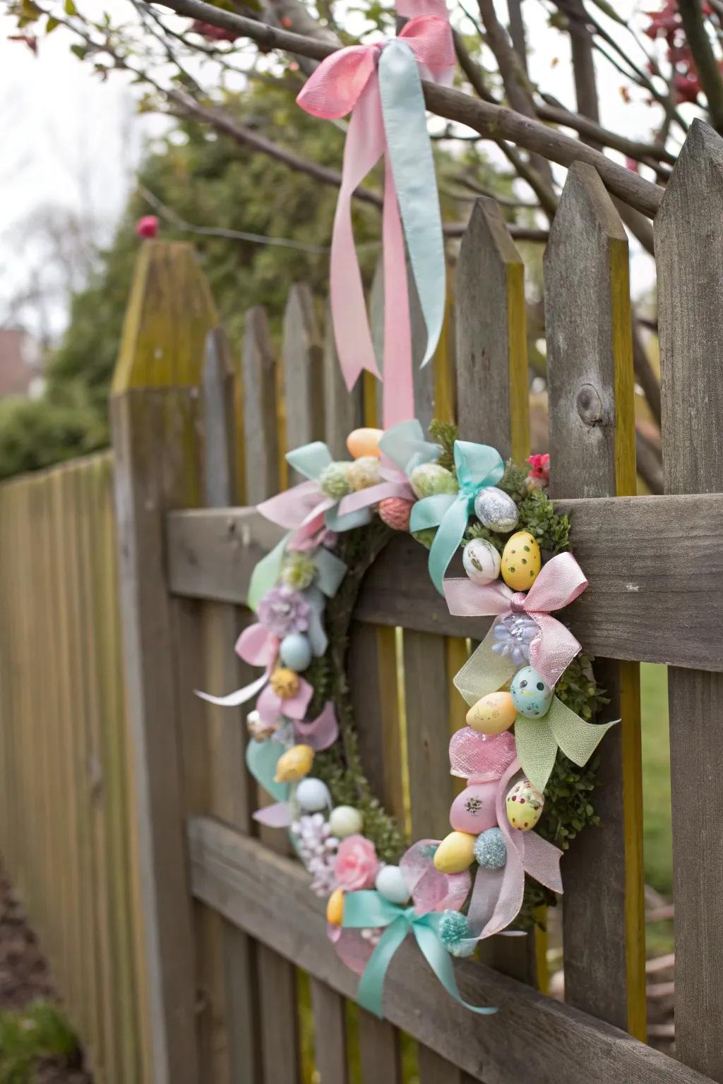 Spread springtime joy using this delicate Easter wreath.