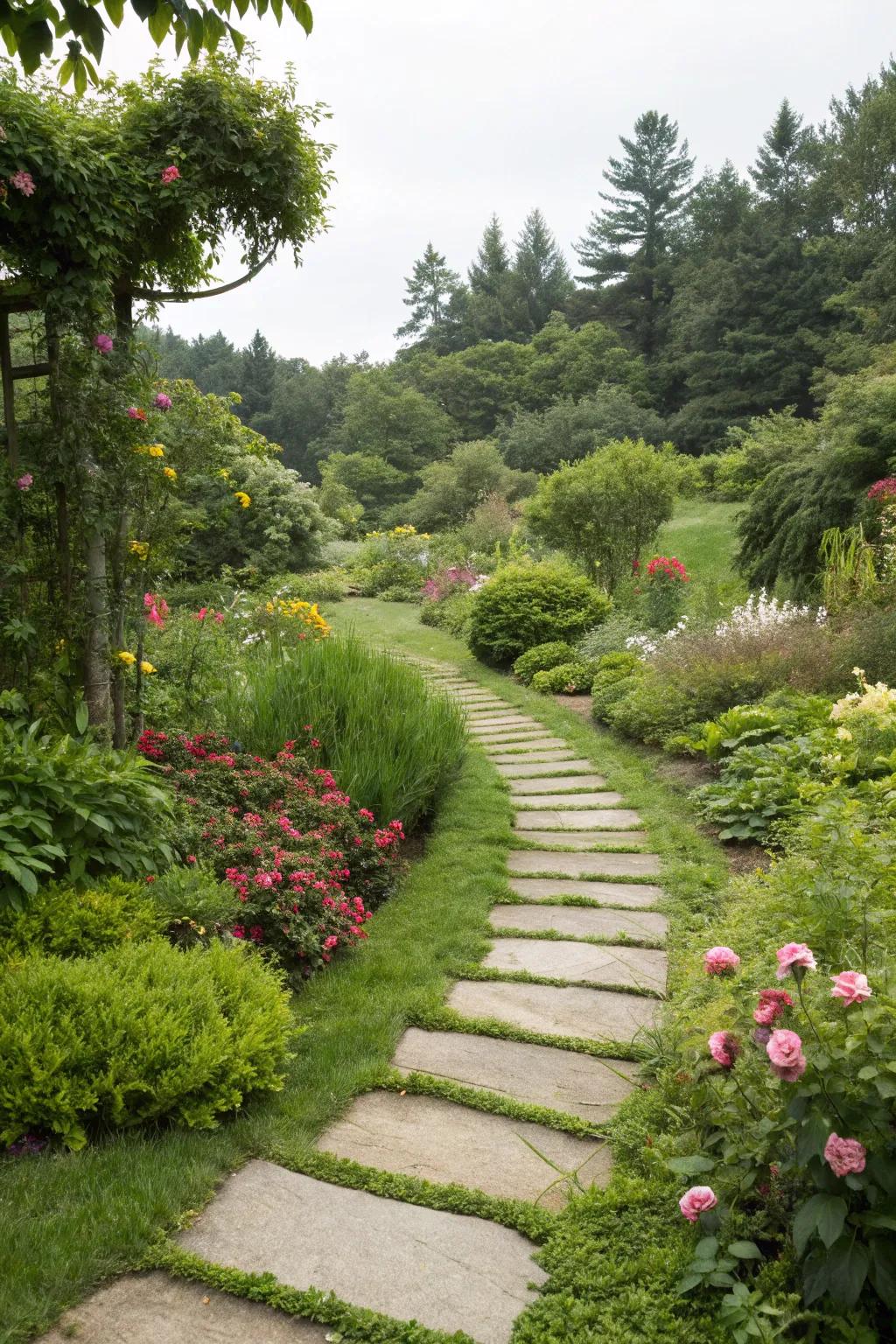 Guide your visitors with charming stepping stones.