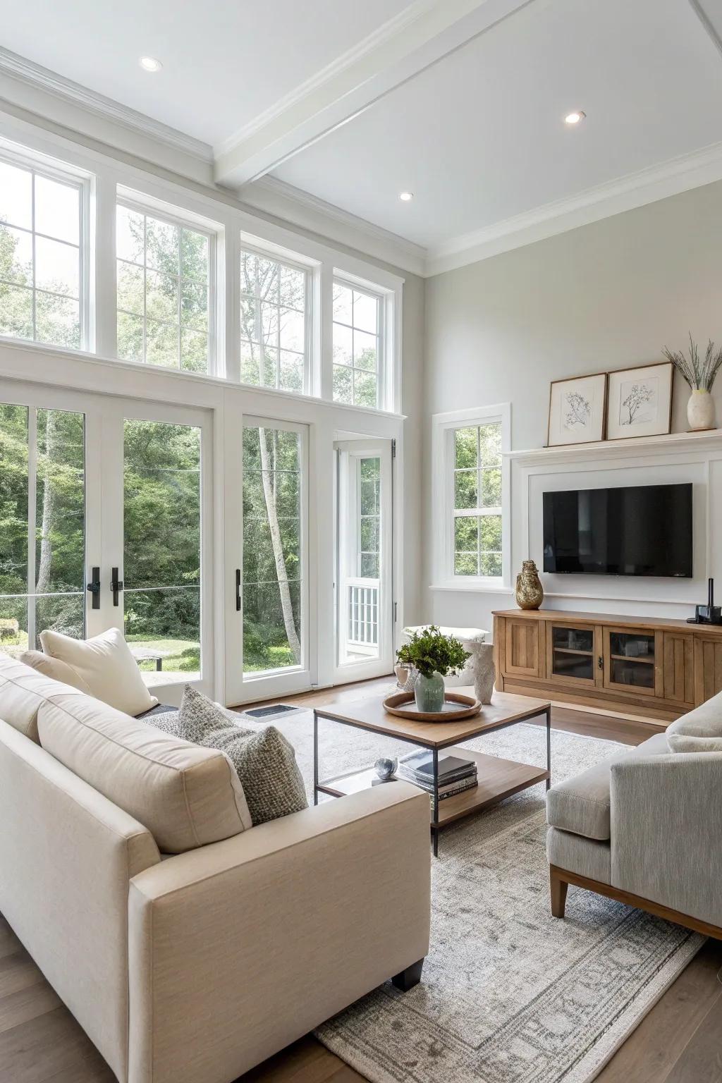 A modern arrangement highlights simplicity and sophistication.