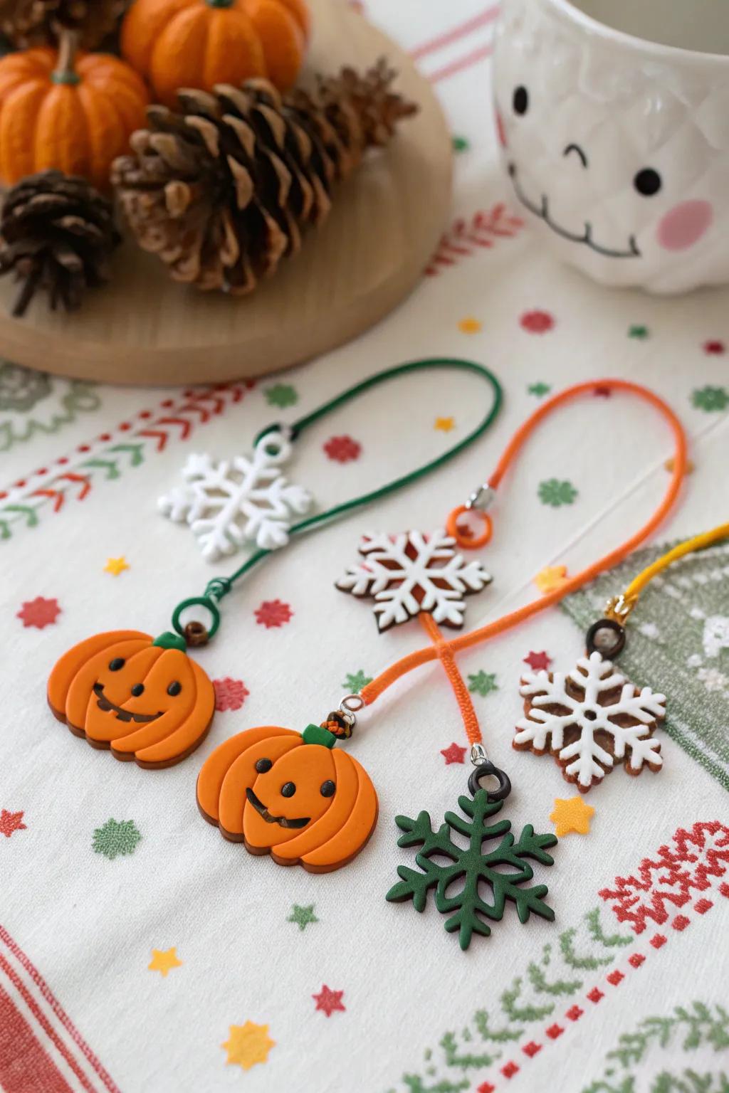 Custom holiday charms to match the seasonal spirit.