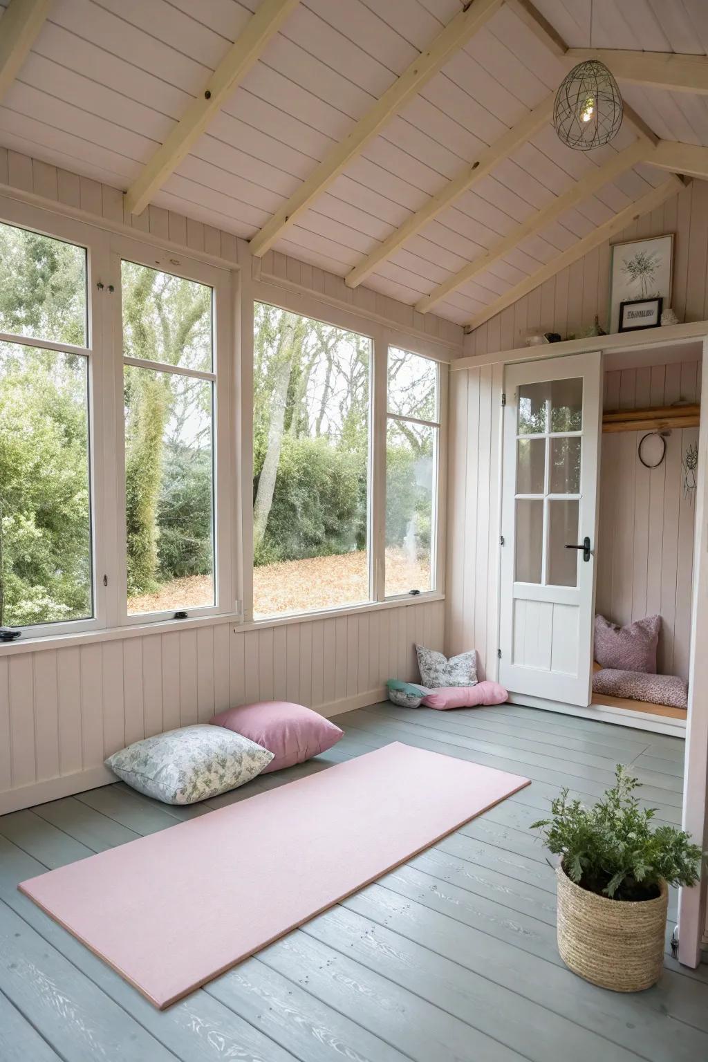 A serene place for yoga and mindfulness practice.