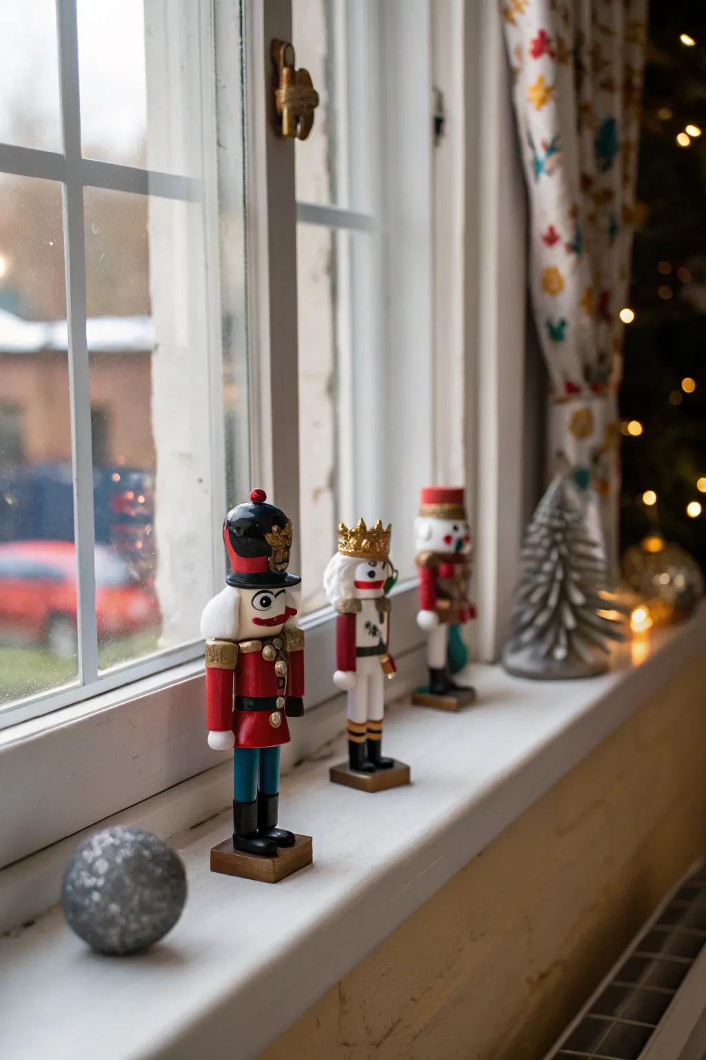 Incorporate a classic feature using charming toy soldier models.