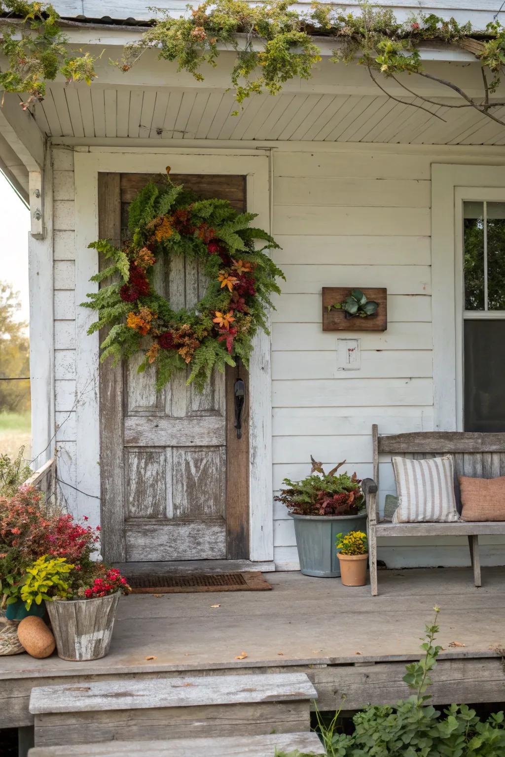 Welcome visitors with a botanical inspired circle.