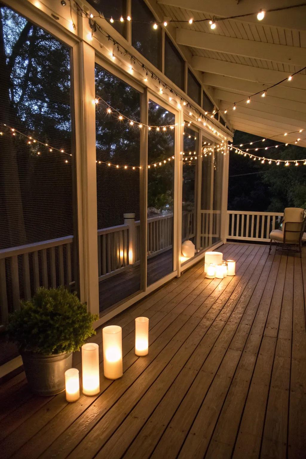 Soft lighting casting a cozy glow