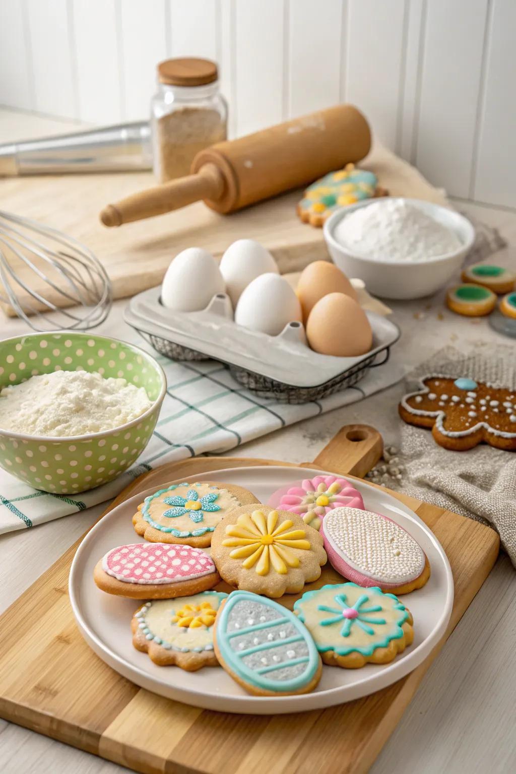 Let creativity blossom in the kitchen with a fun biscuit decorating session.