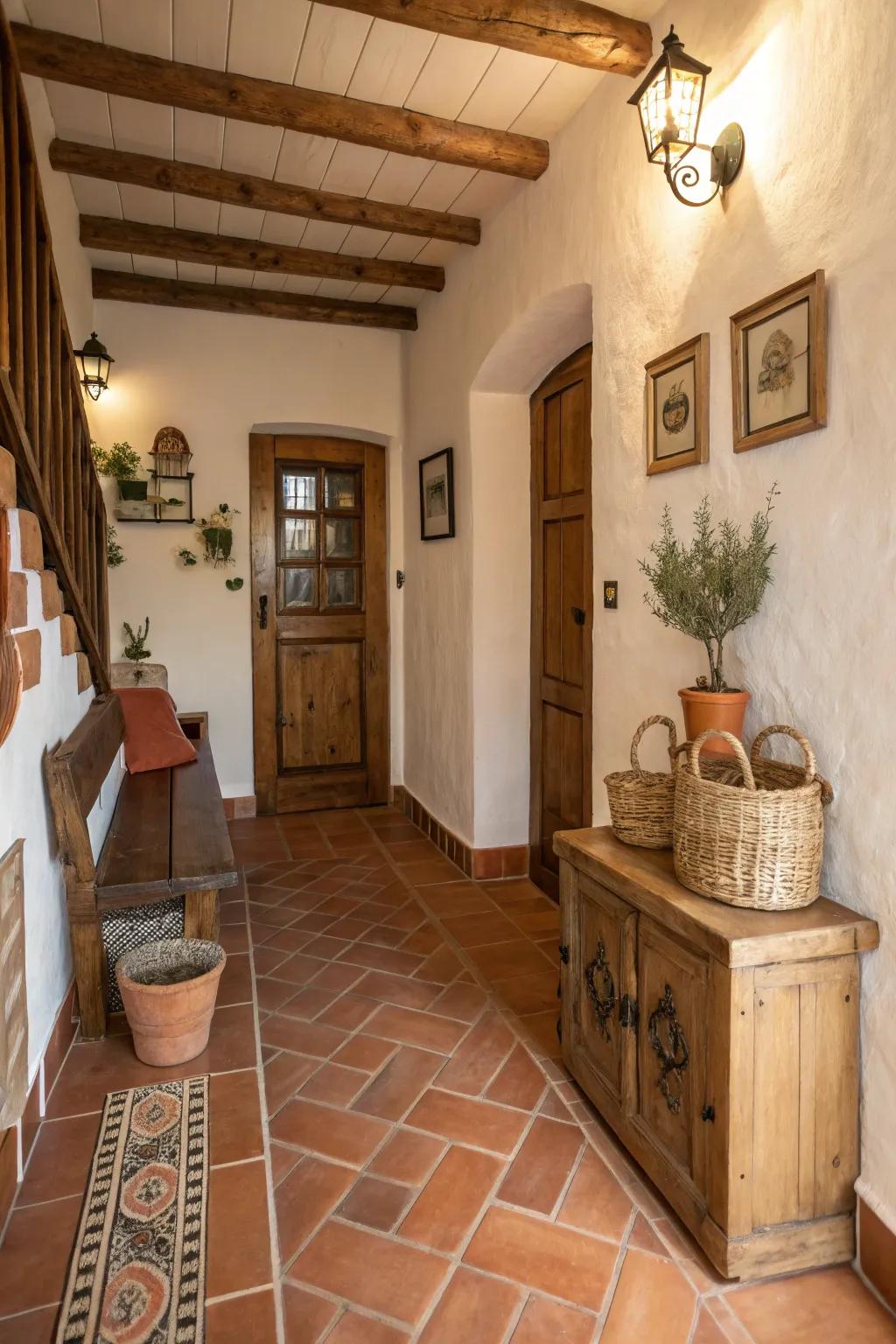 Homespun Appeal with Baked Earth Coverings