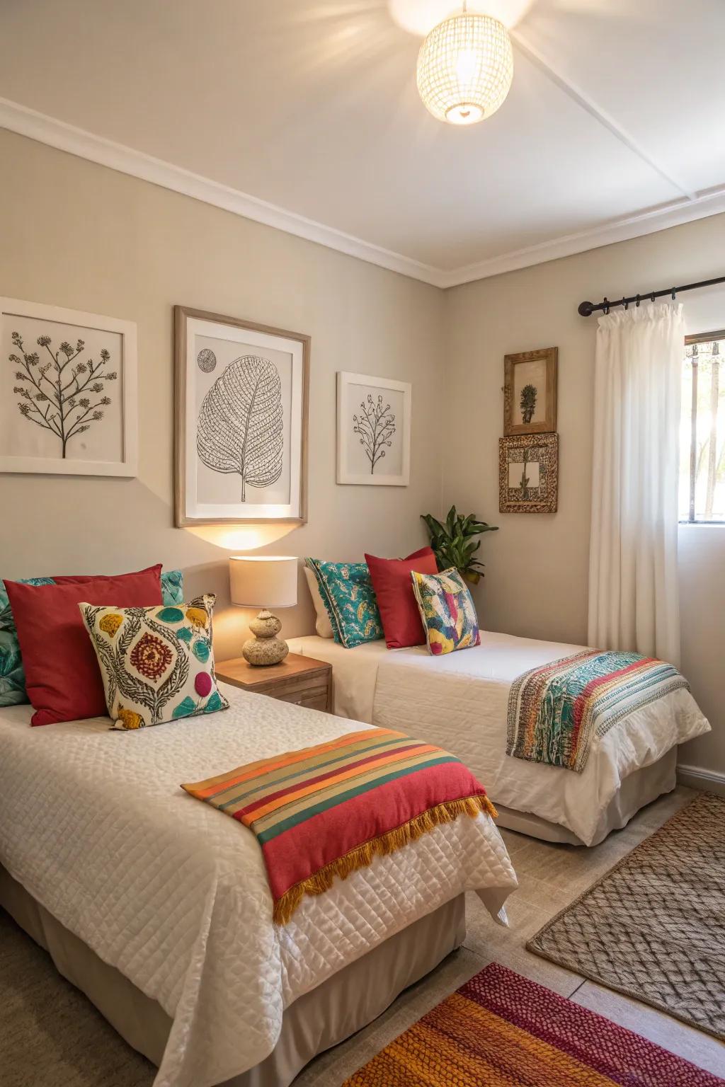 Accents provide warmth and individuality.