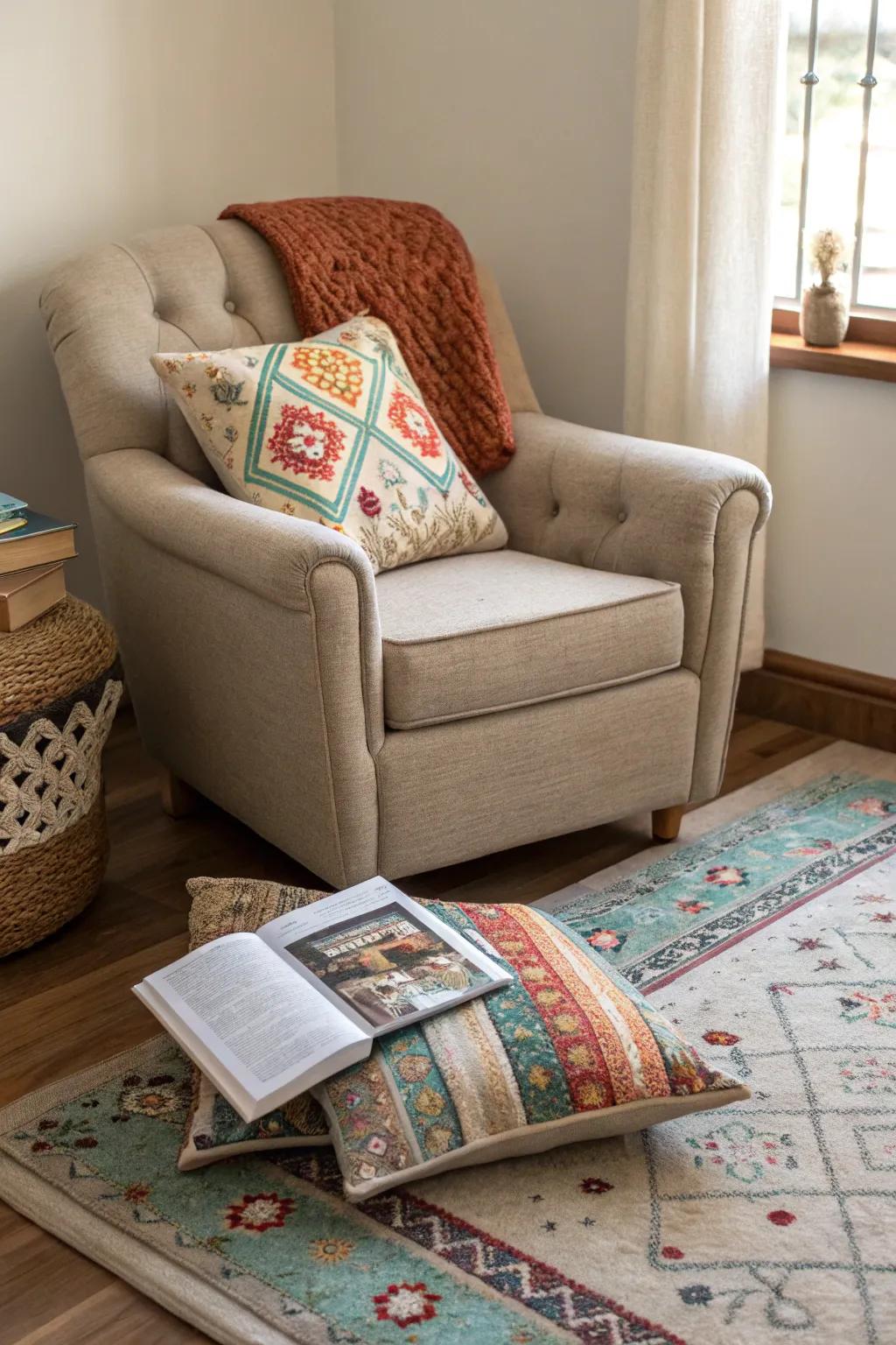 Introduce warmth and character to your library through decorative accents.