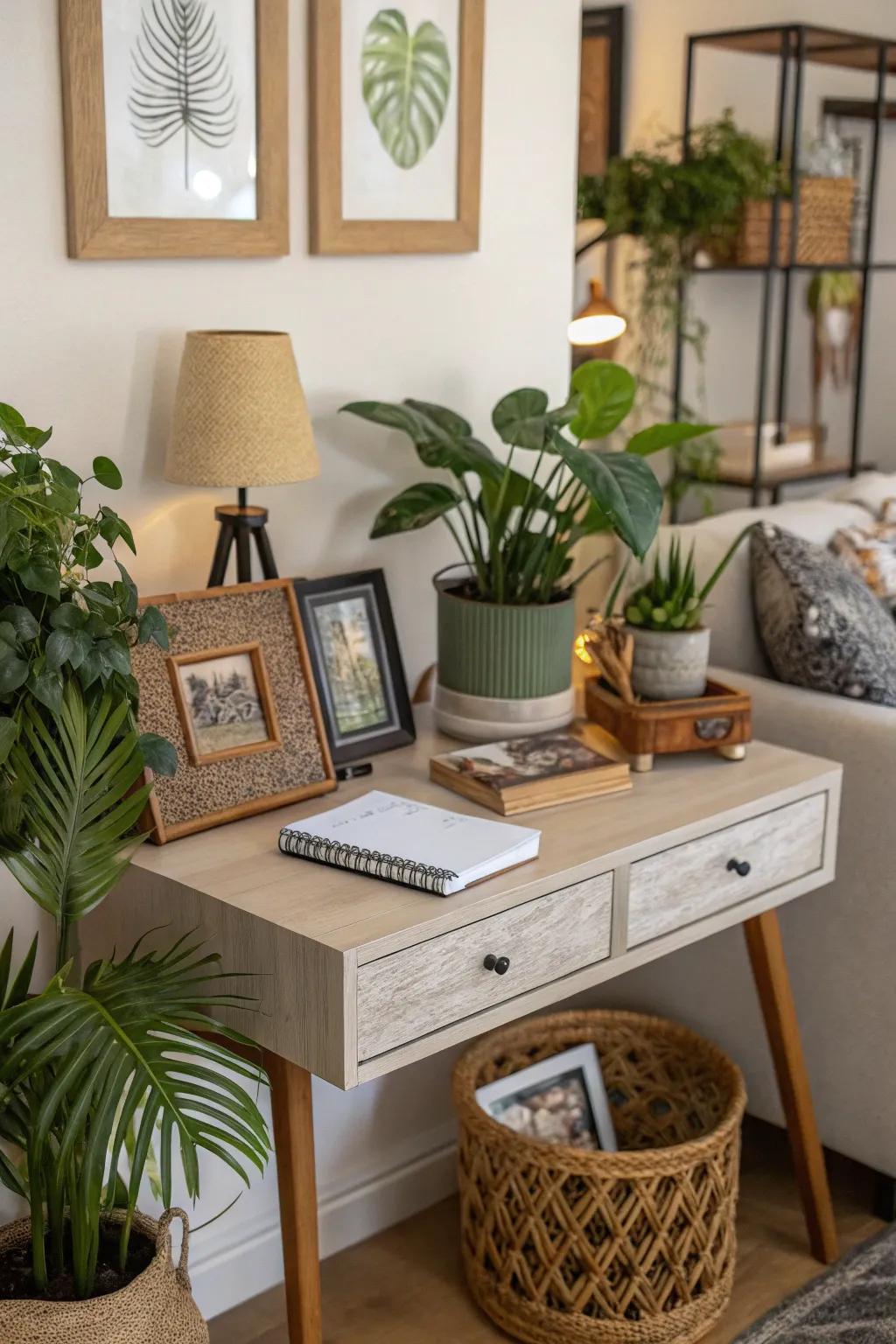 Personalize your office with inspiring decorative items.