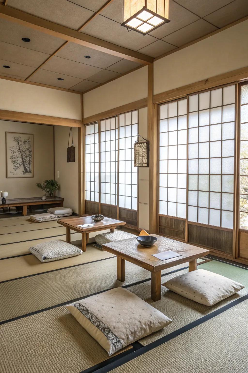 Simplicity creates a peaceful atmosphere.