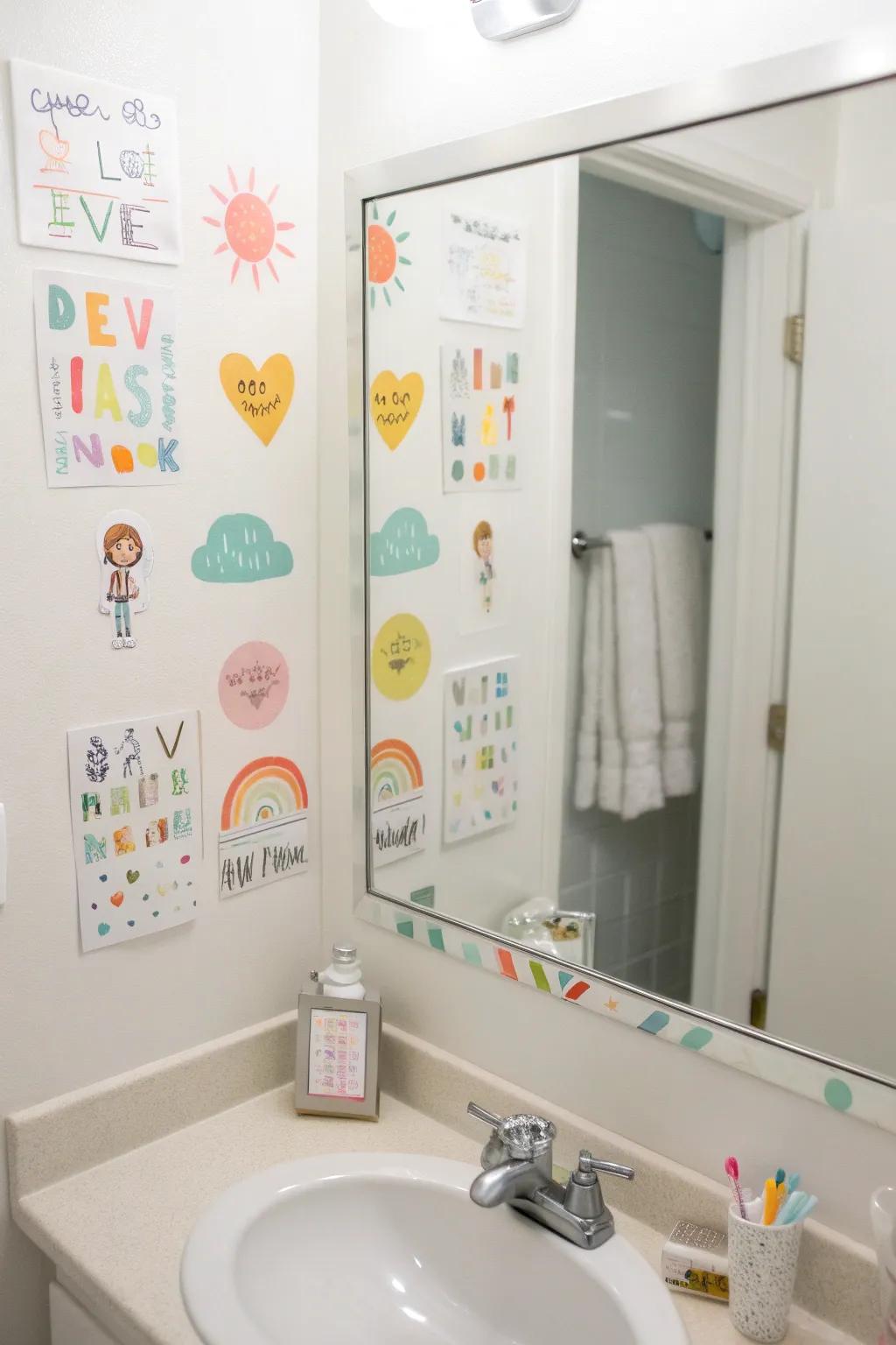 Start each day on a positive note with inspiring decal quotes.