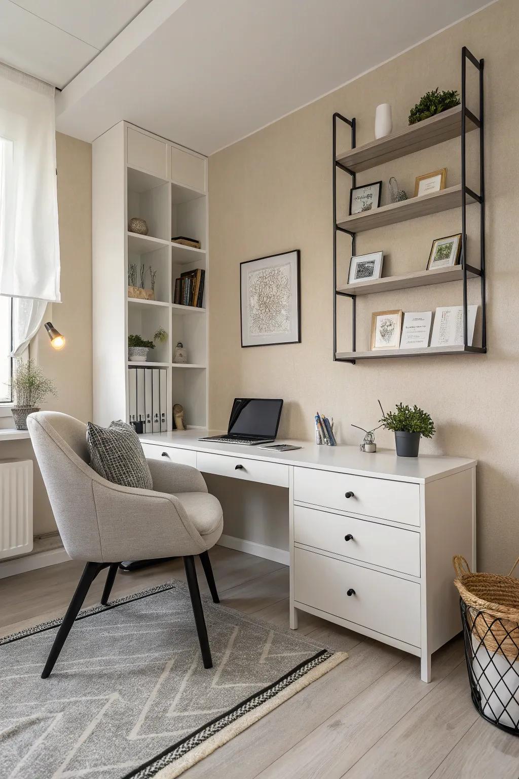 A minimalist backdrop ensures your content remains the central focus.