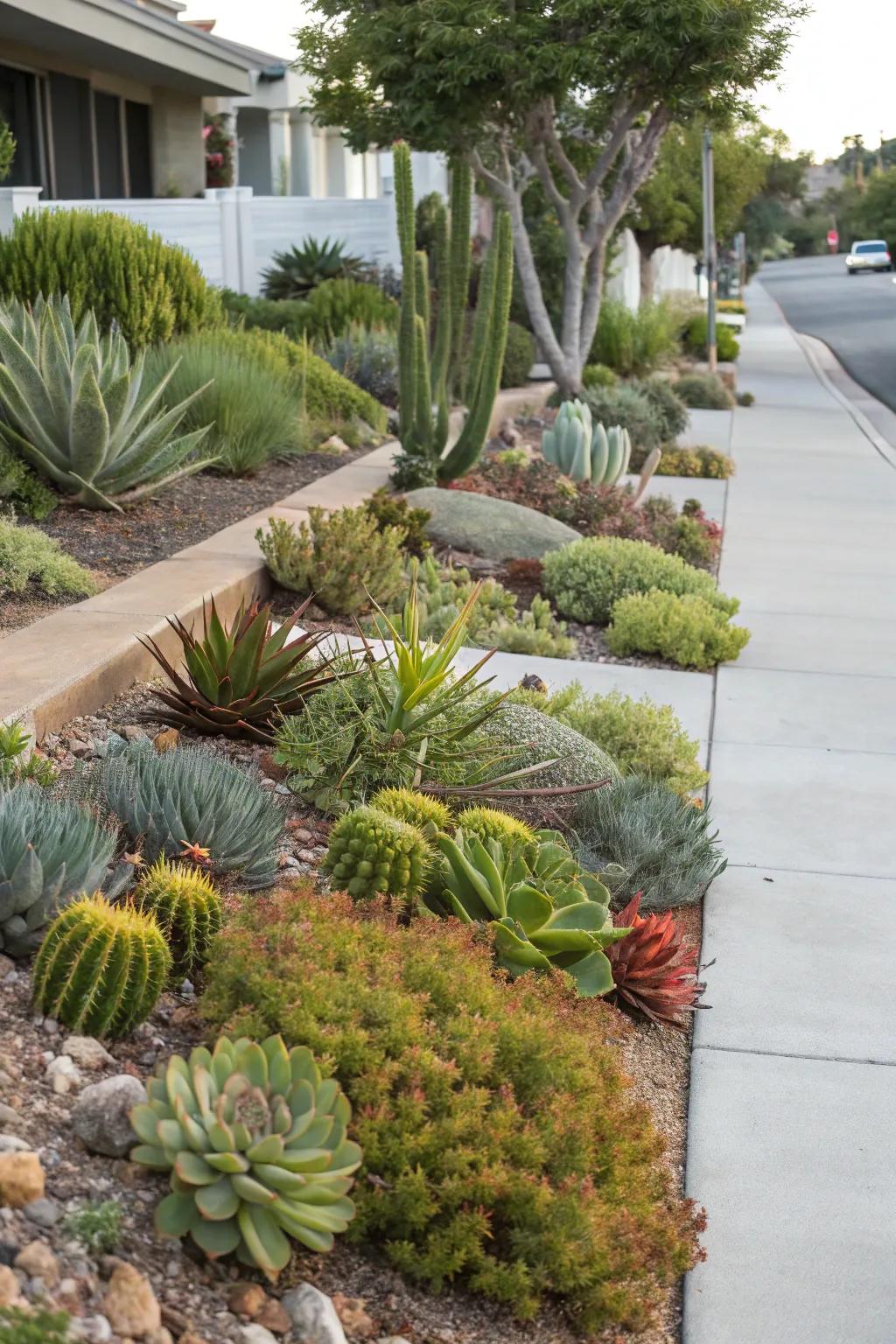 Xeriscaping excels at making a lawn both ecologically friendly and spectacular.