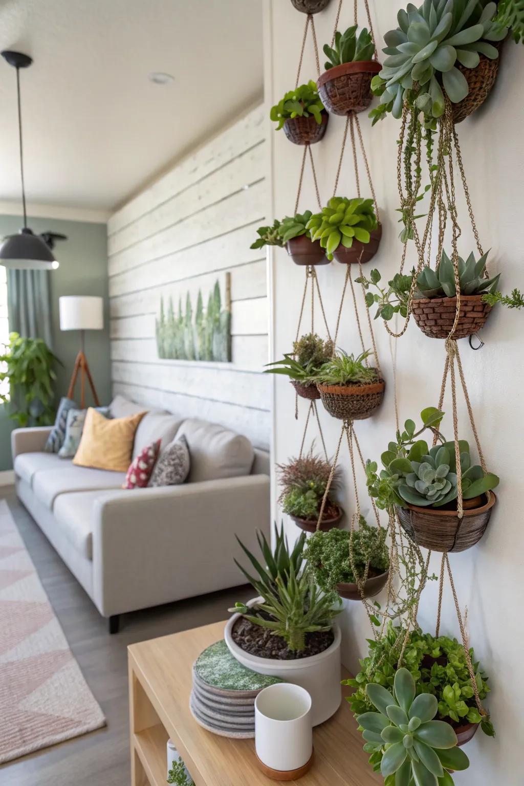 Make your walls come alive using unique succulent art.