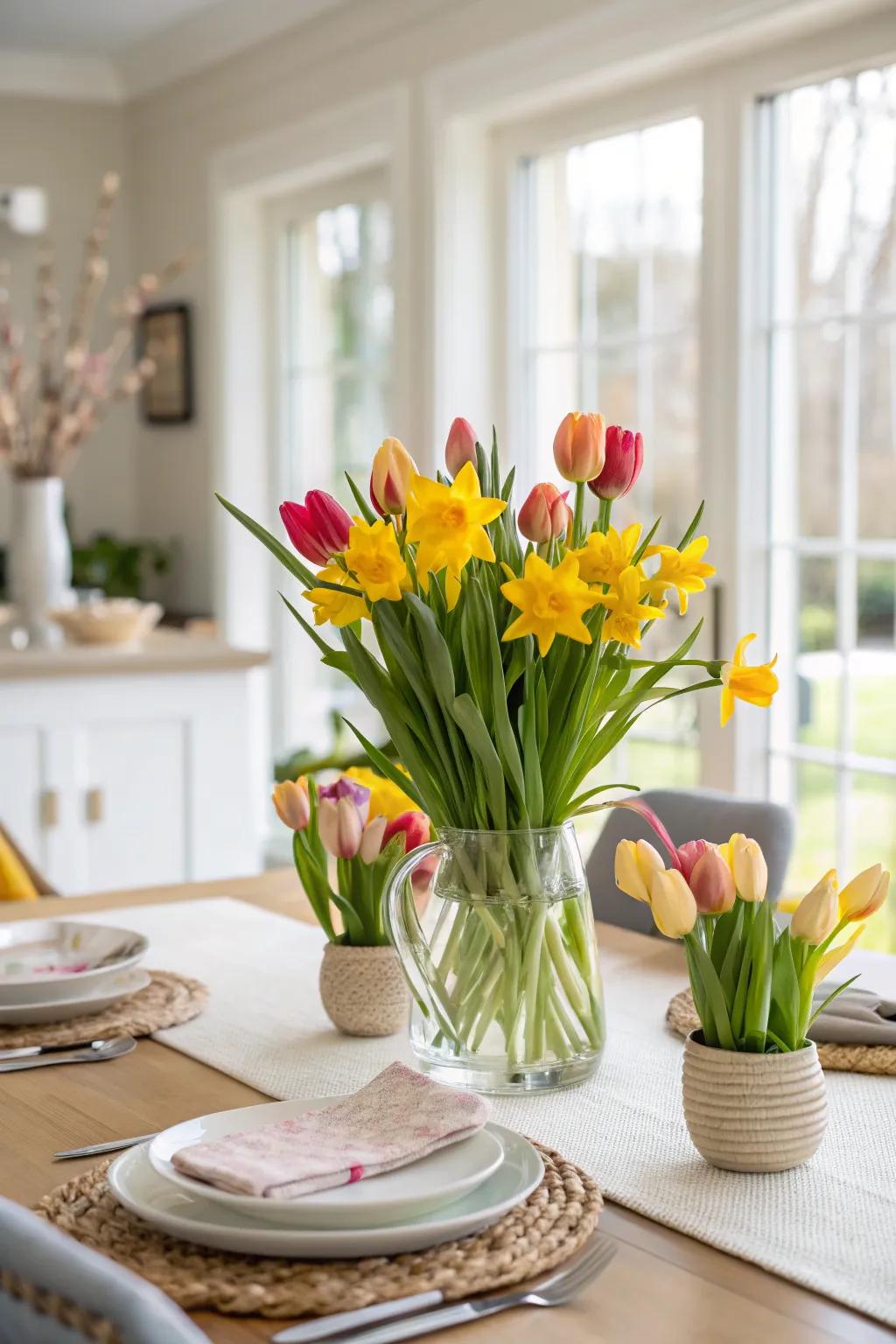 A spring-inspired floral presentation capturing the spirit of the season.
