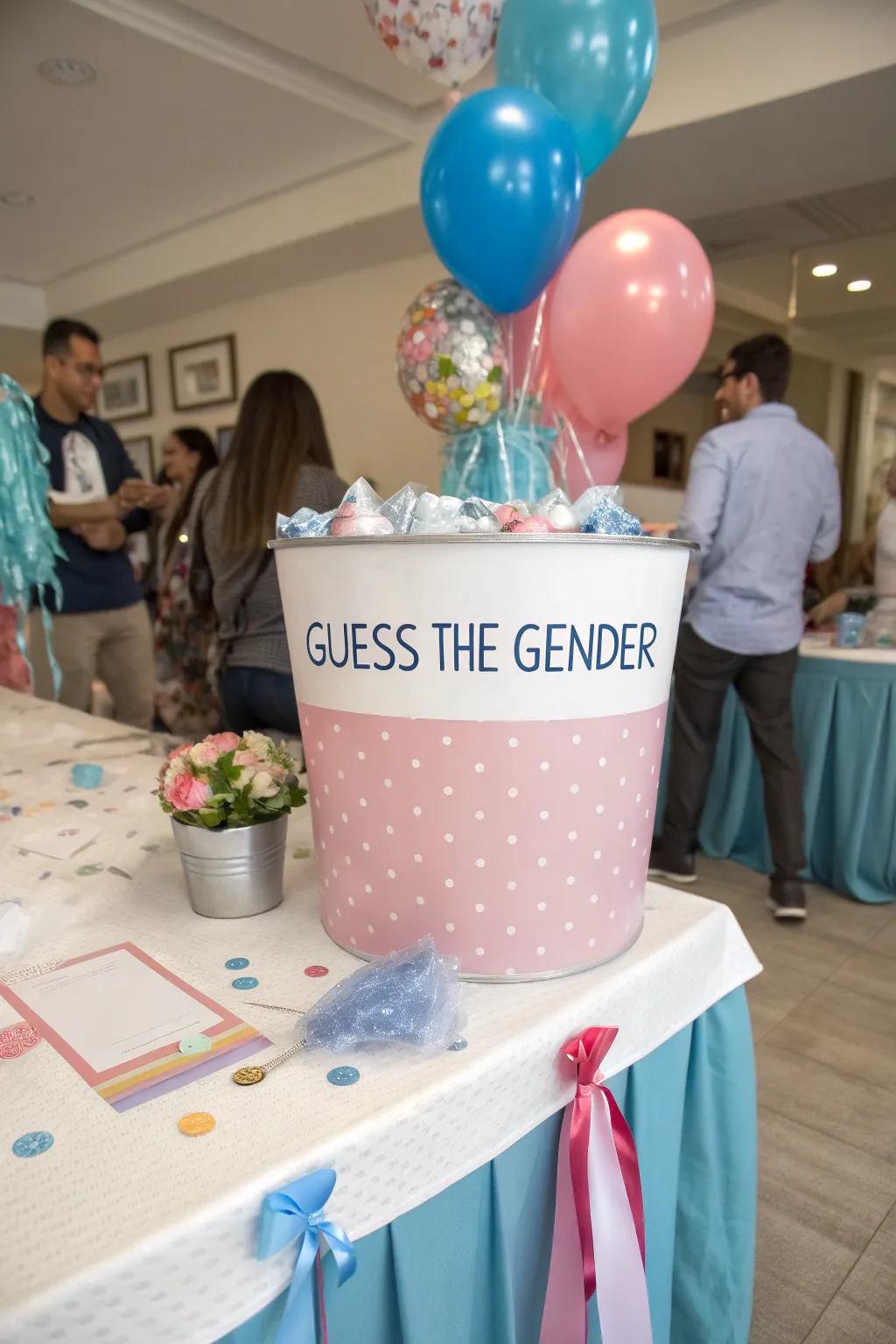 An engaging assumption activity arrangement to involve your attendees inside the occasion to reveal the anticipated arrival amusement.