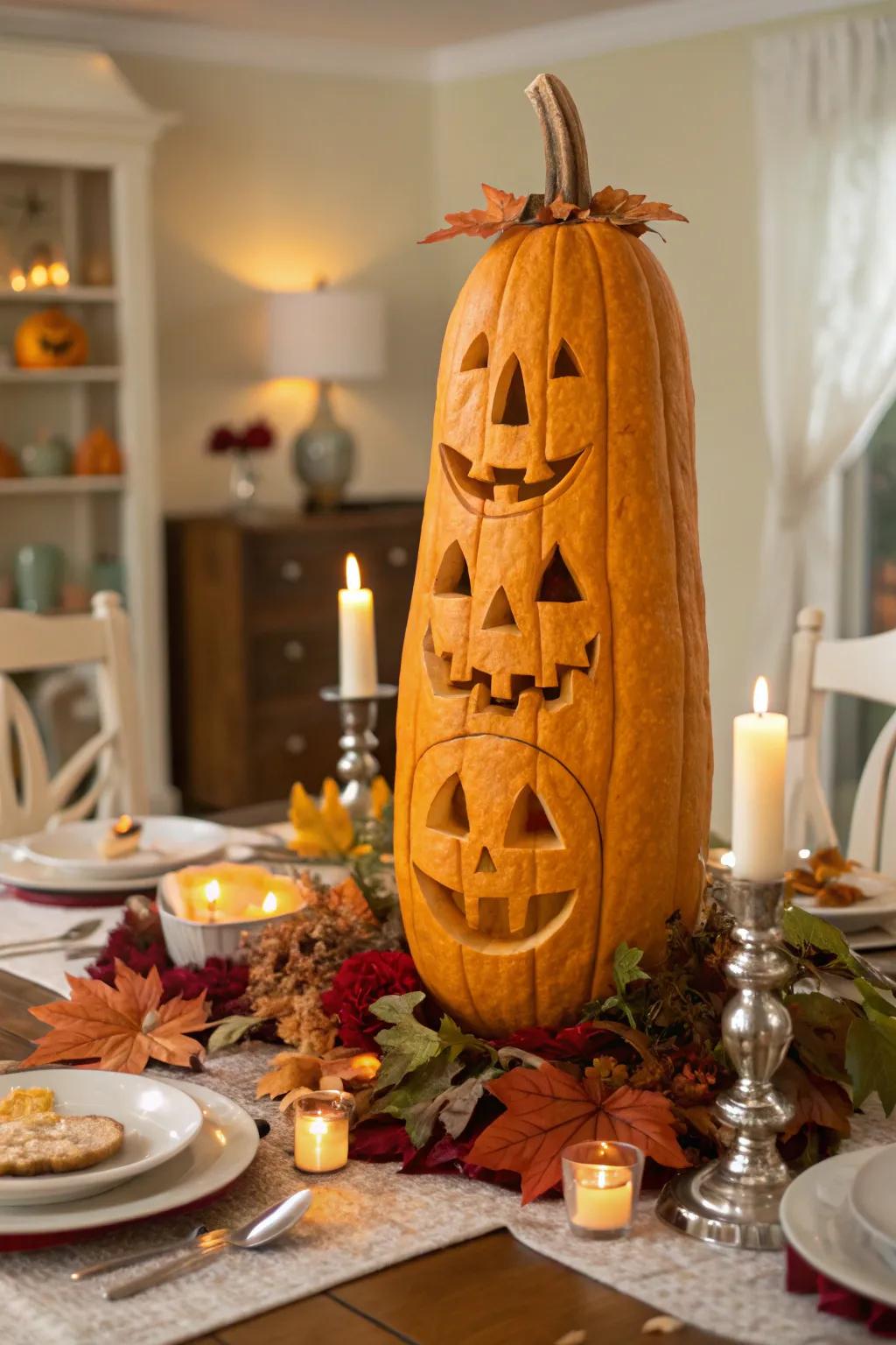 Expose multiple expressions on a single pumpkin for a full-circle of mischievous fun.