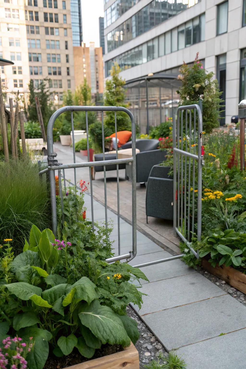 Metallic tubing assemblies offer an industrial-chic solution.