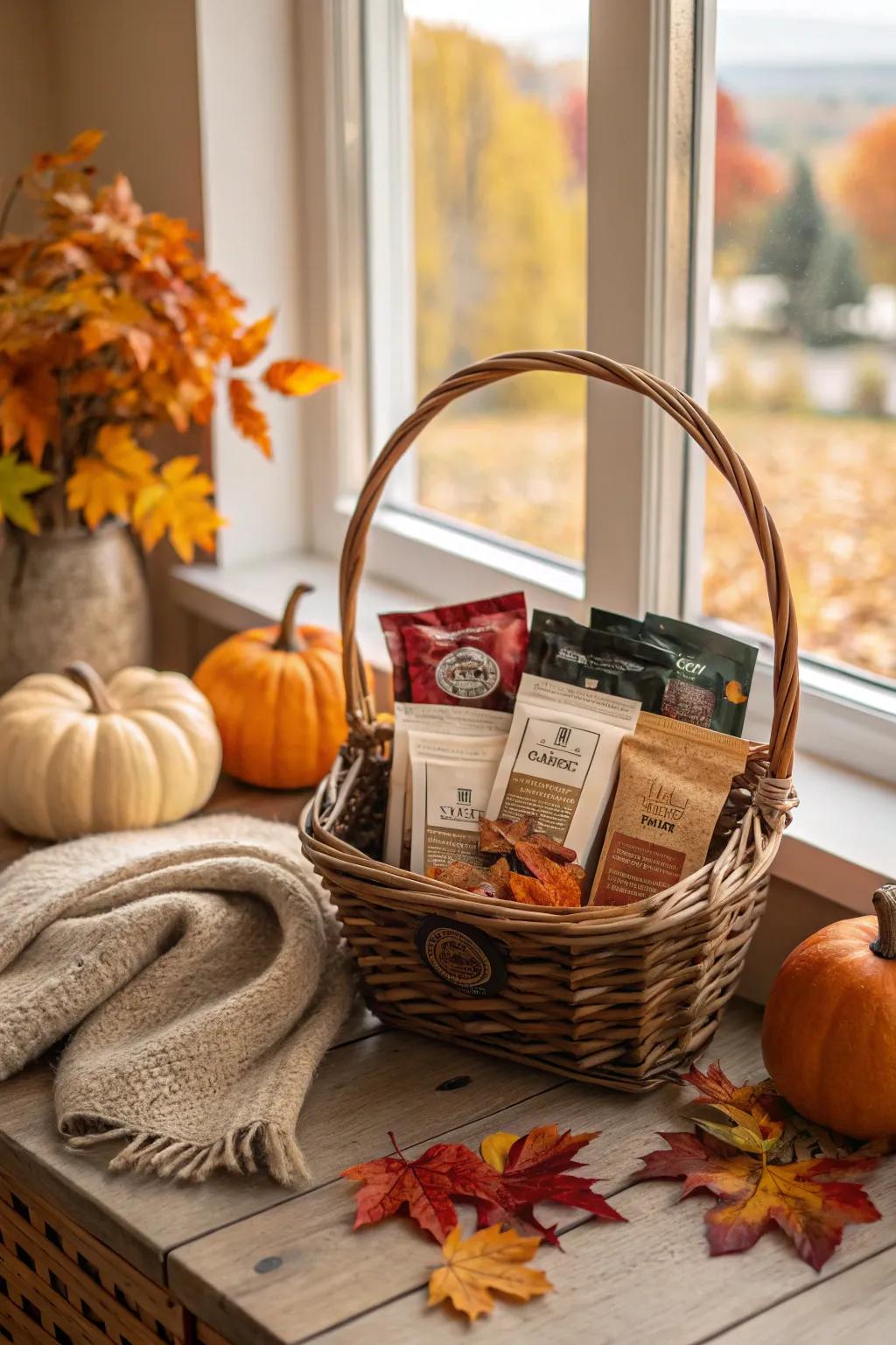 A comfortable selection of hot beverages for the best autumn day.