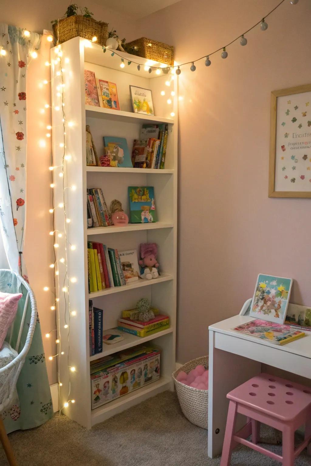 Fairy lights introduce warmth and playfulness to any area.