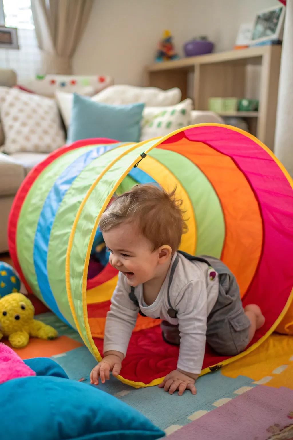 Design adventurous paths with playful tunnels.