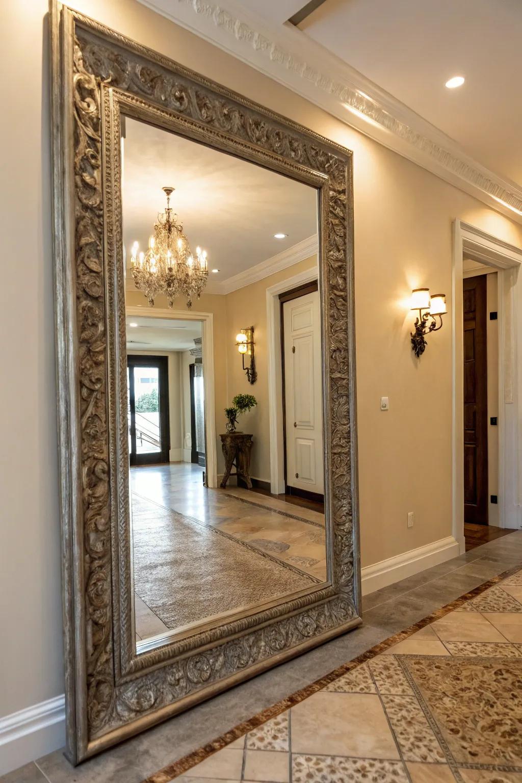 Mirrors improve the impression of space and light in your entryway.