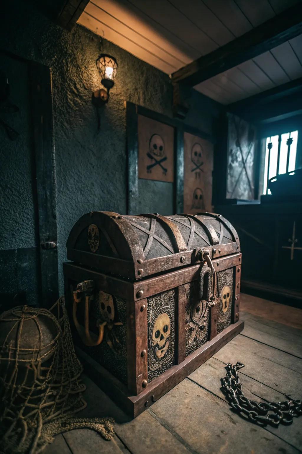 Show your inner swashbuckler with this bold keepsake box.