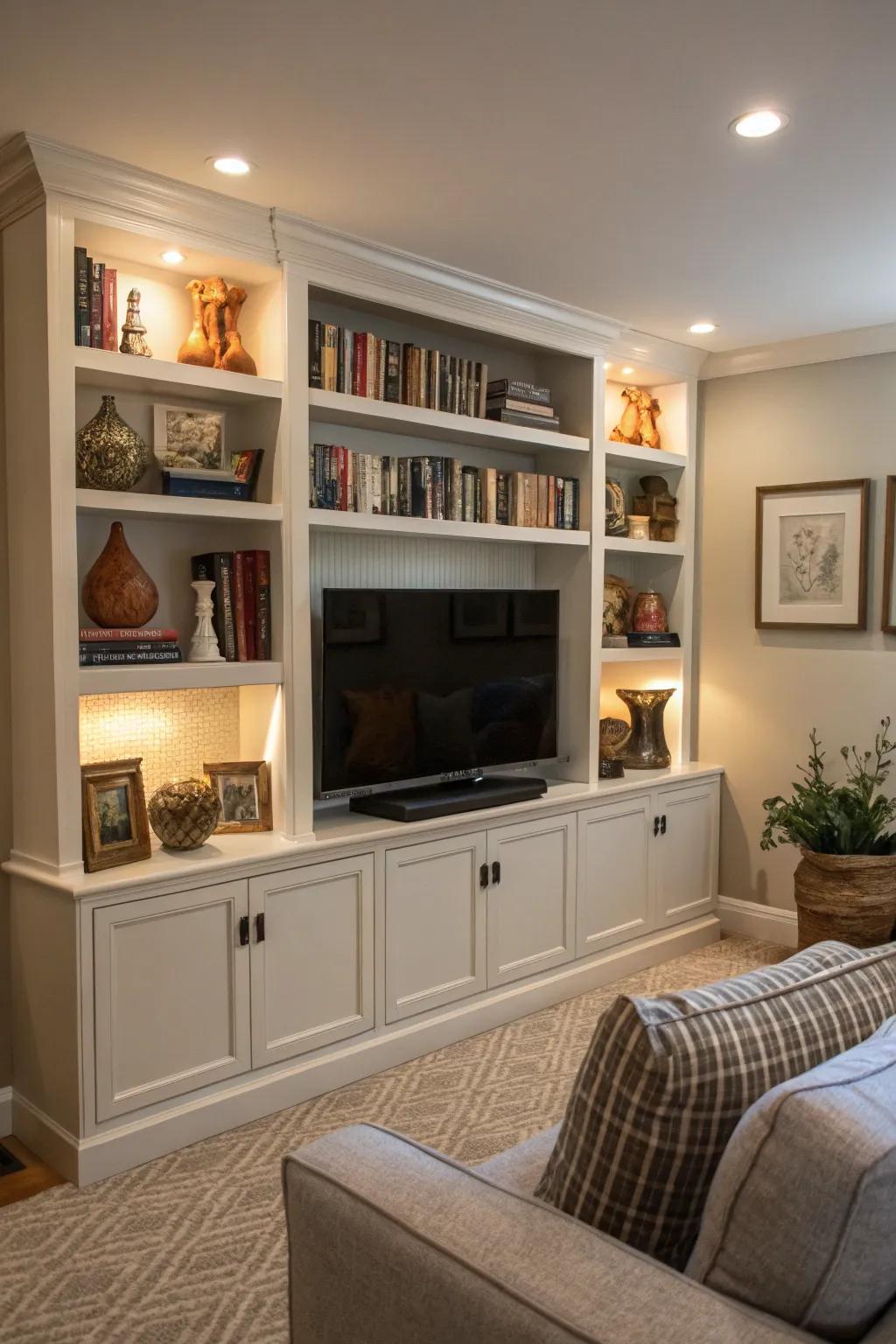 Maintain order through elegant shelving alternatives.