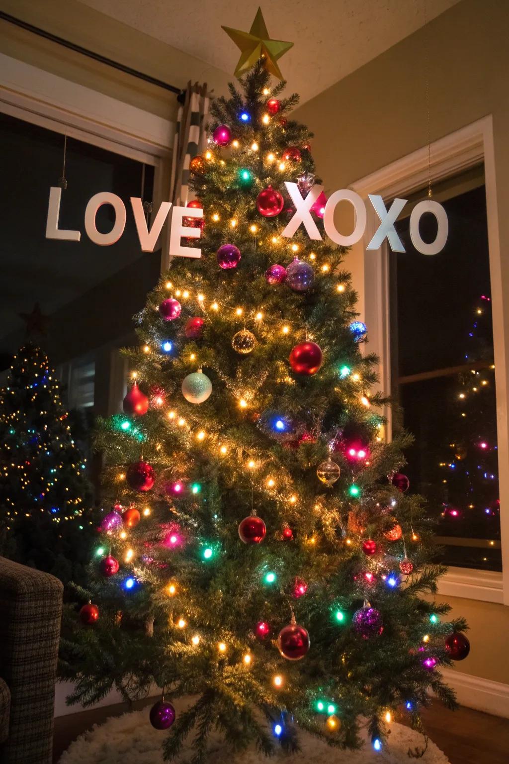 Express your love with romantic words on your tree.