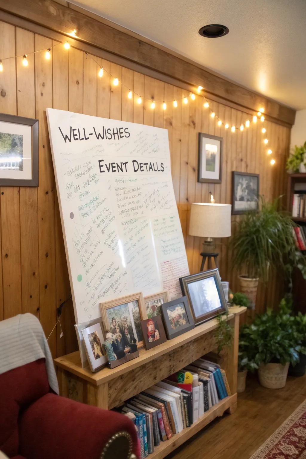 A collaborative poster brimming with sincere messages of appreciation.