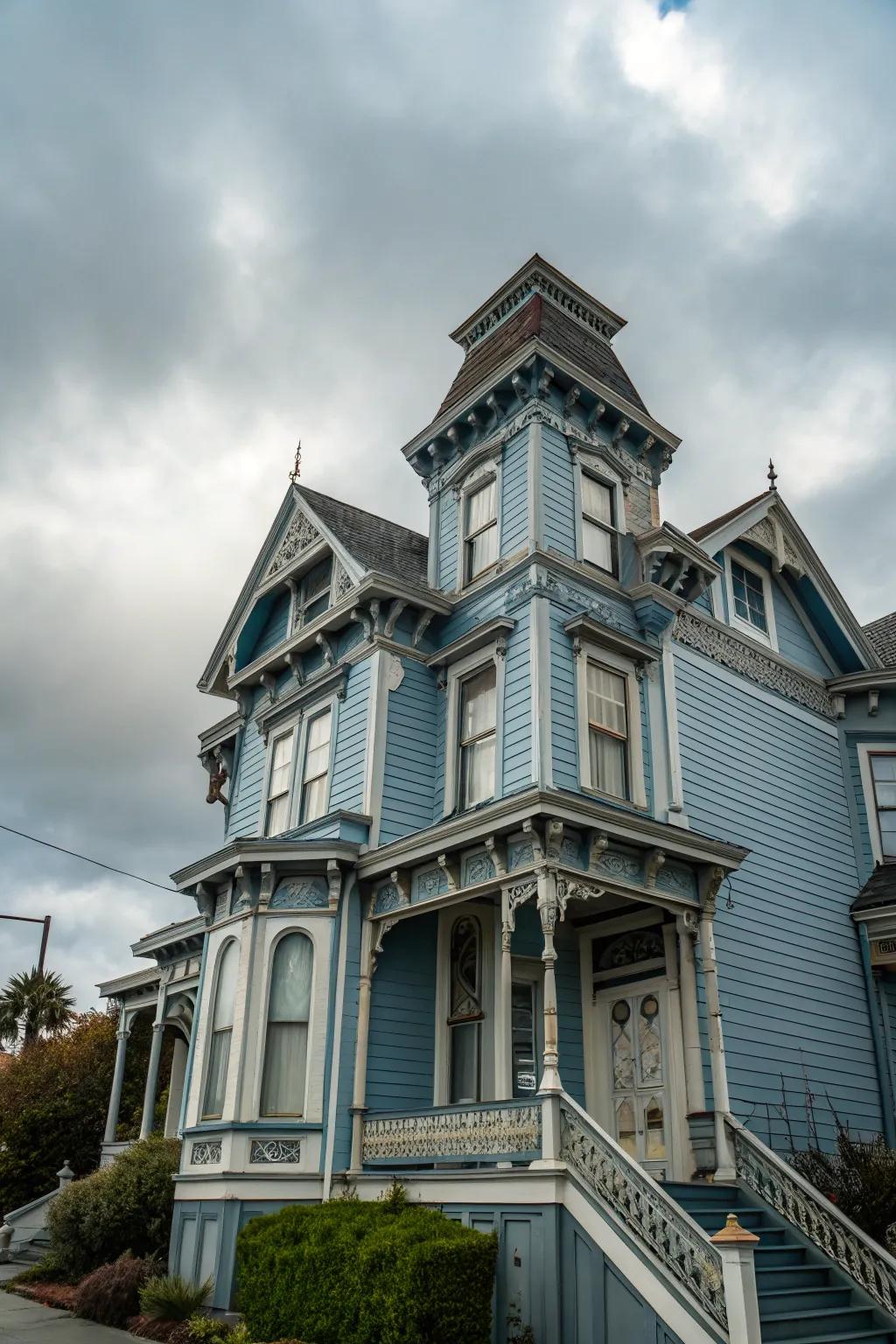 Historical shades impart authenticity and charm to Victorian residences.