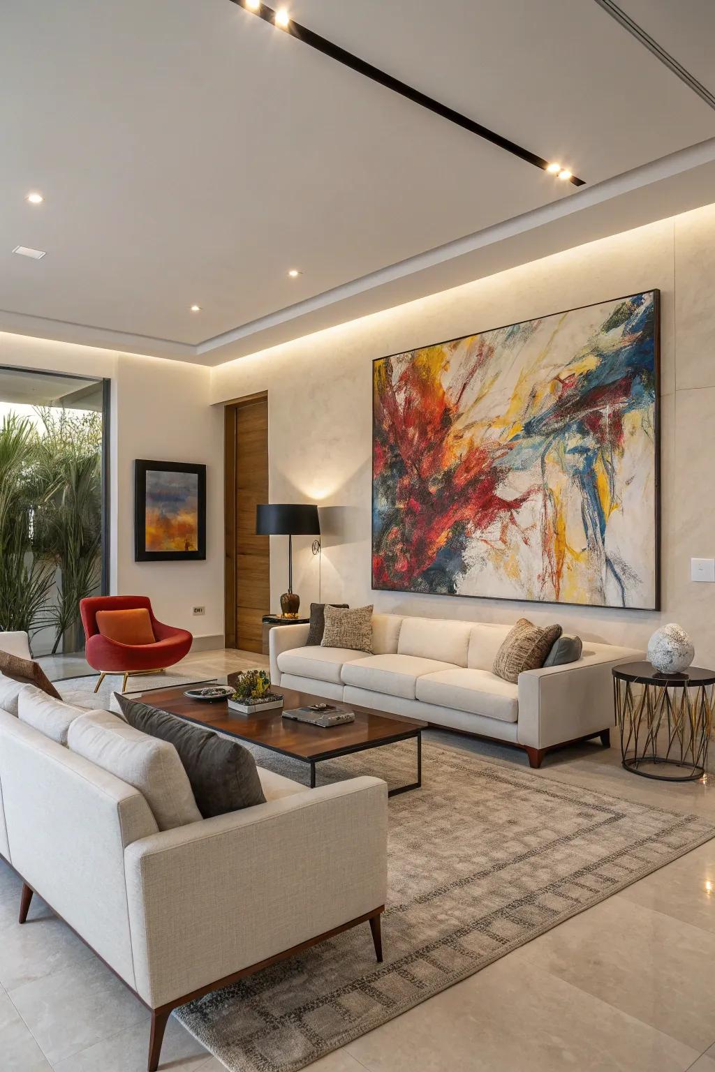 Abstract art makes a daring statement.
