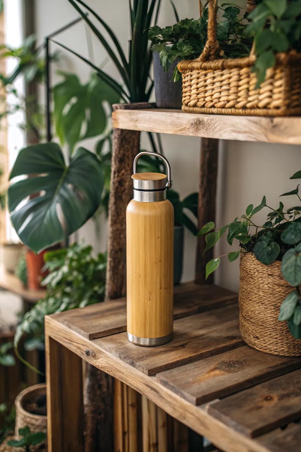 Eco-friendly reusable beverage containers that add a touch of nature to your home.