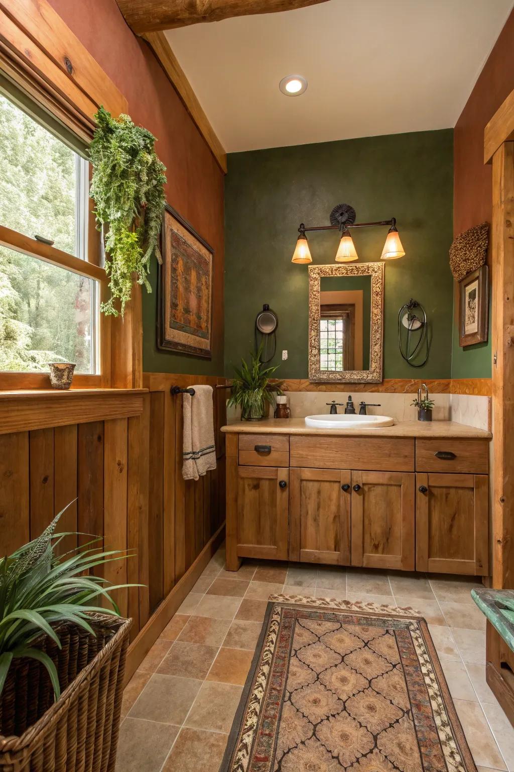 Earthy tones make your space feel cozy and inviting.