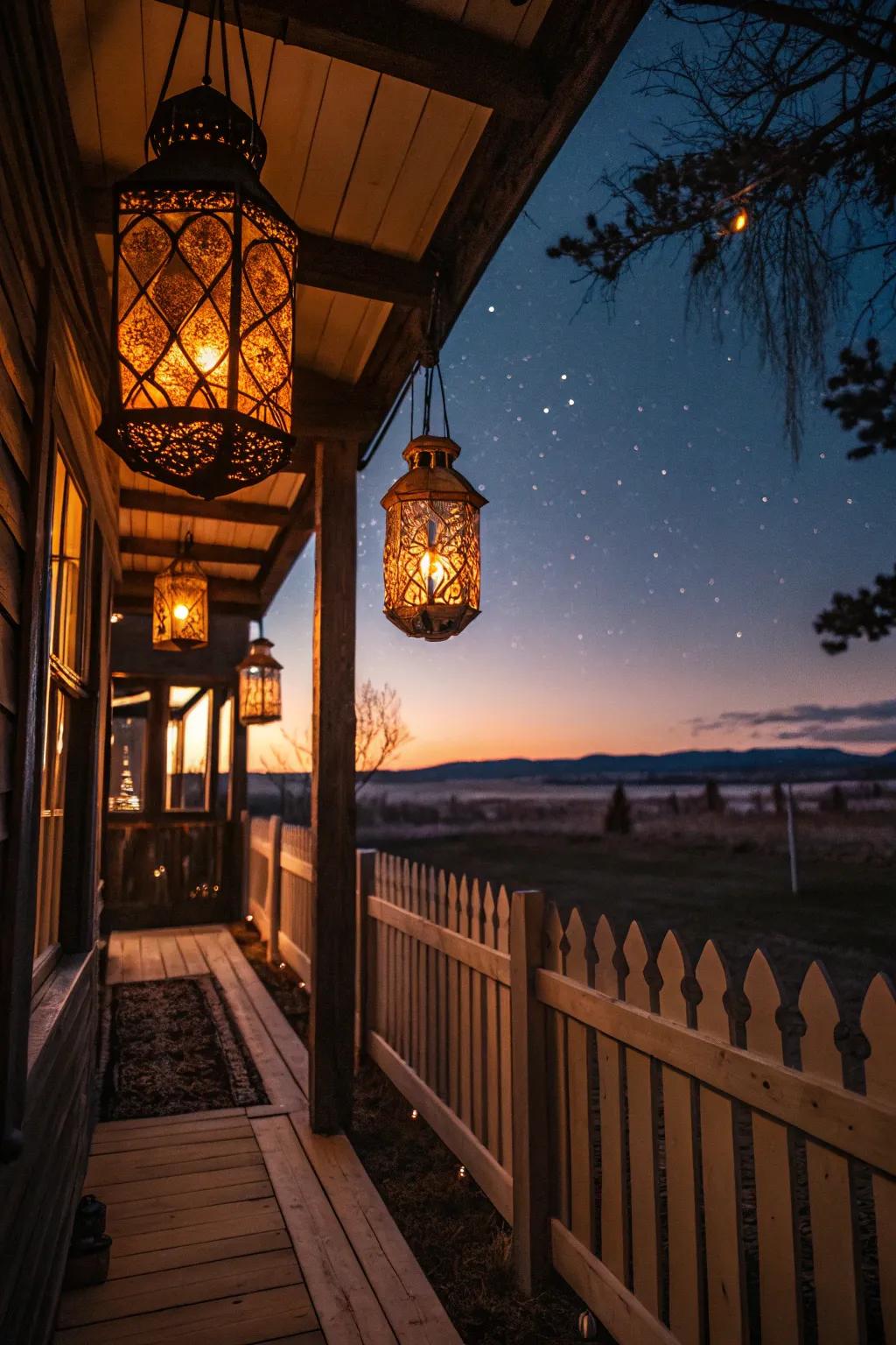 Produce a captivating glow with cozy lamp illumination.