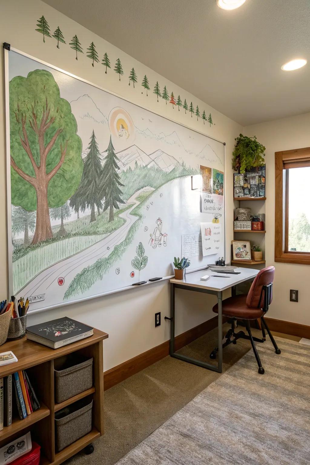 Bring the outdoors in with serene nature-inspired artwork.