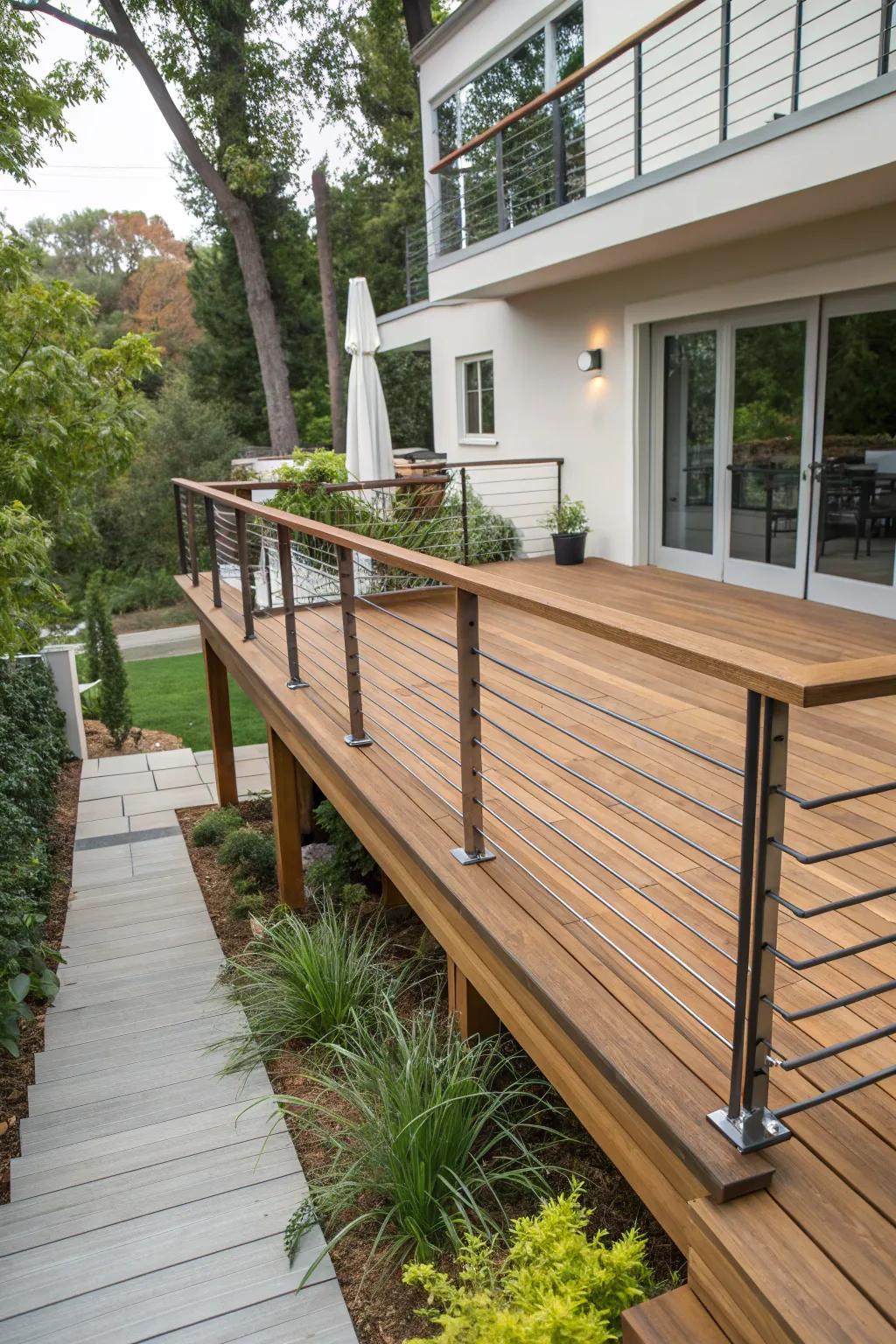 Creative barrier designs can revolutionize the look of your deck.