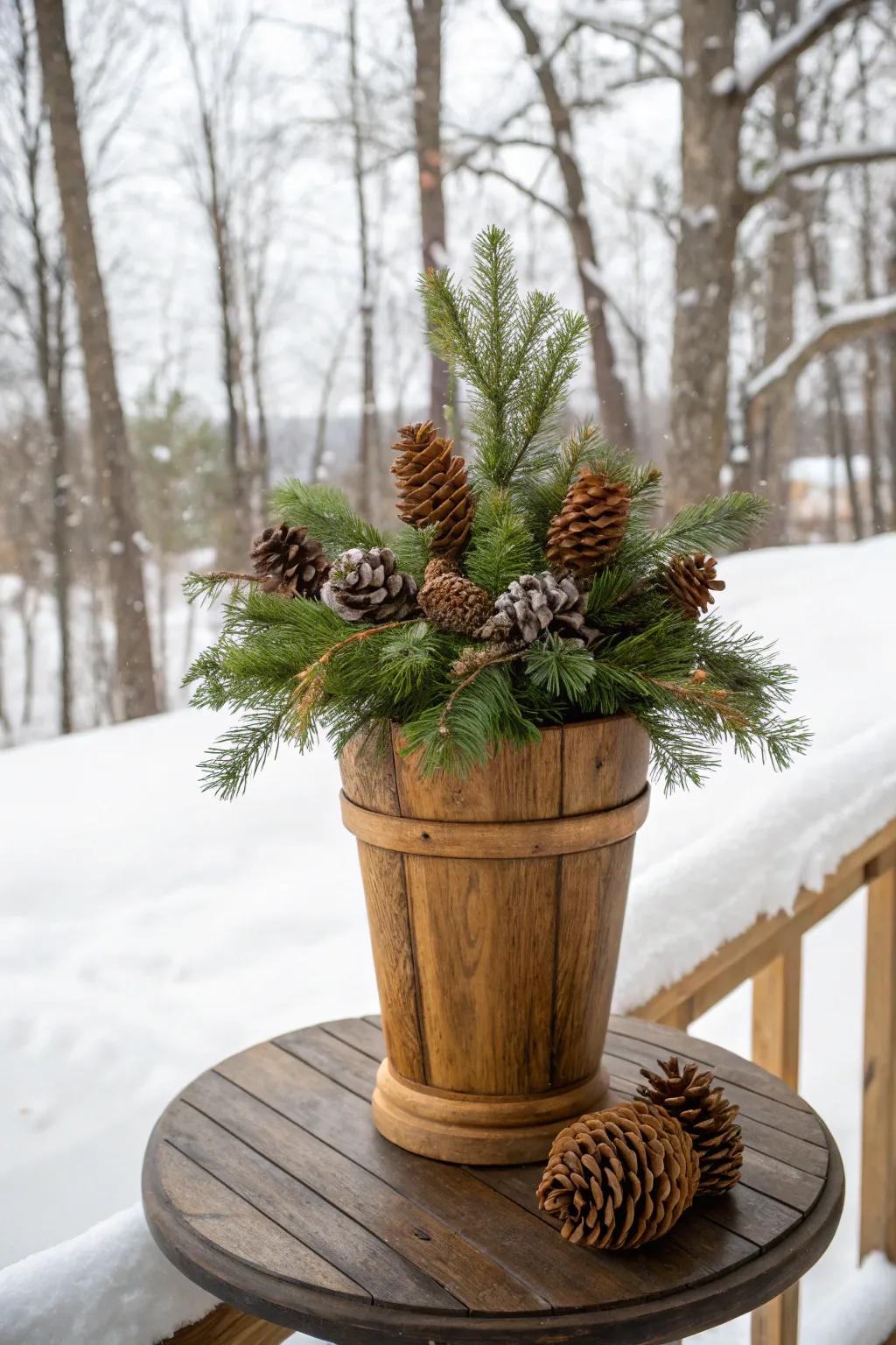 Celebrate each season with adaptable wooden vases.